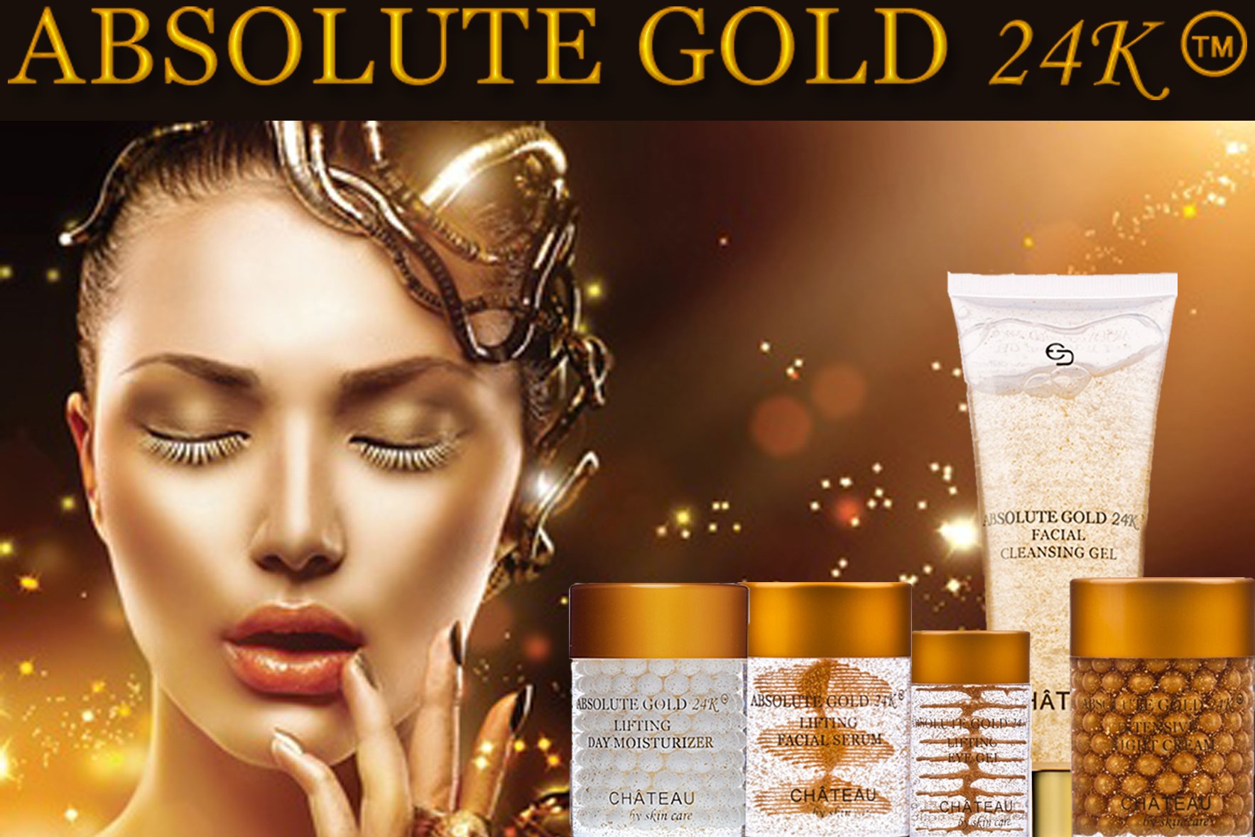 Amazon.com: ABSOLUTE GOLD 24K Lifting Facial Serum - 24 Karat Gold
