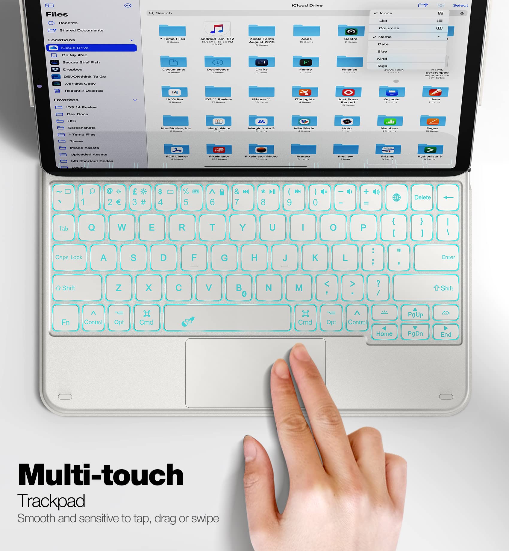 Dracool Étui Clavier pour iPad Air 11 (M2/M3), Air 5 2022/4 2020 10.9