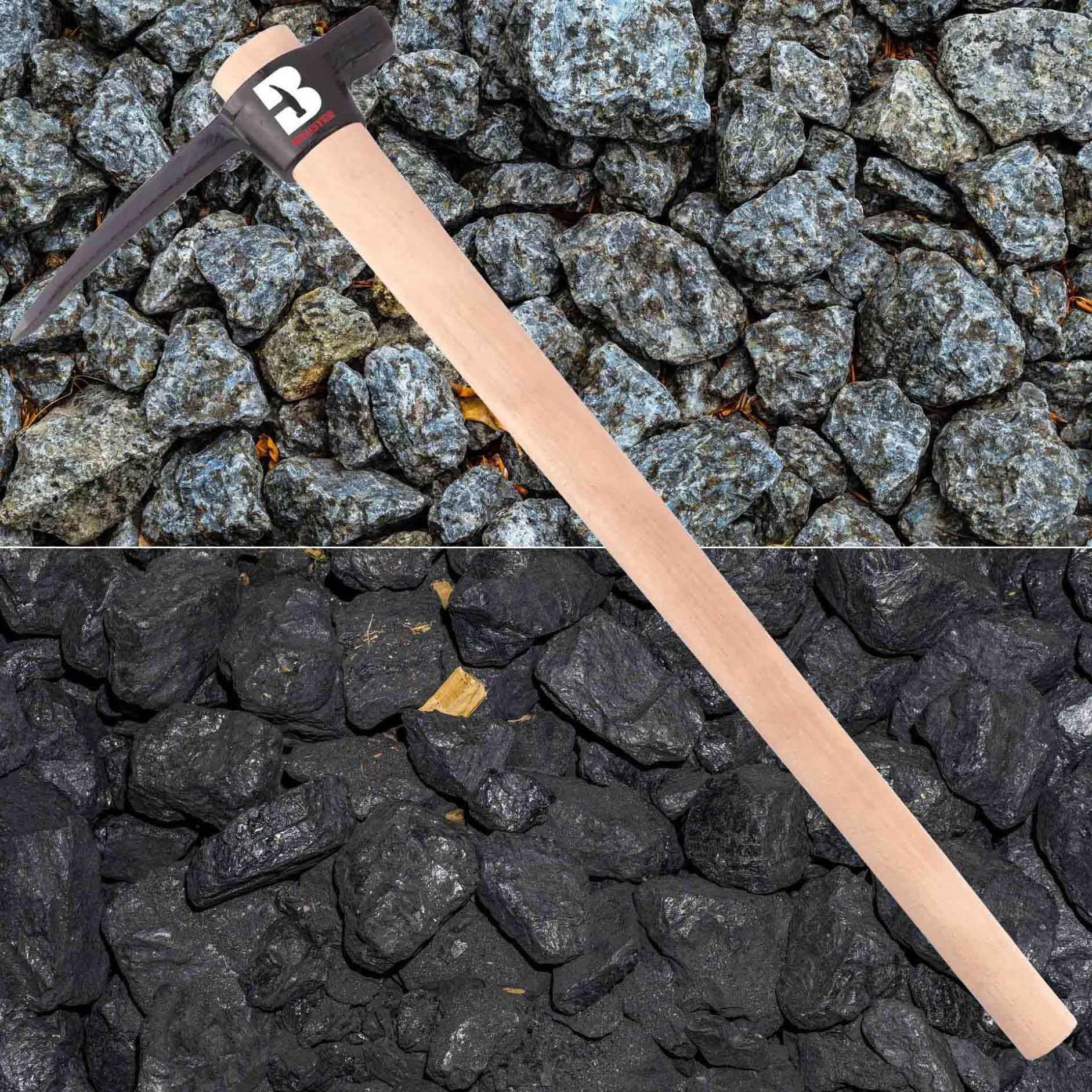Pioche De Jardin Pioche De 1,5 Kg Pokm Toolsmarket - Manche En Bois 90 Cm - Légère Et Robuste Pour Jardin Et Bricolage Pioche 1.5 Kg