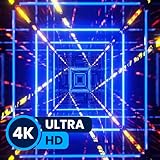 VJ Loops Neon light tunnel, Abstract Background Backgrounds: Abstract Art for Fire Tablet HD 4K