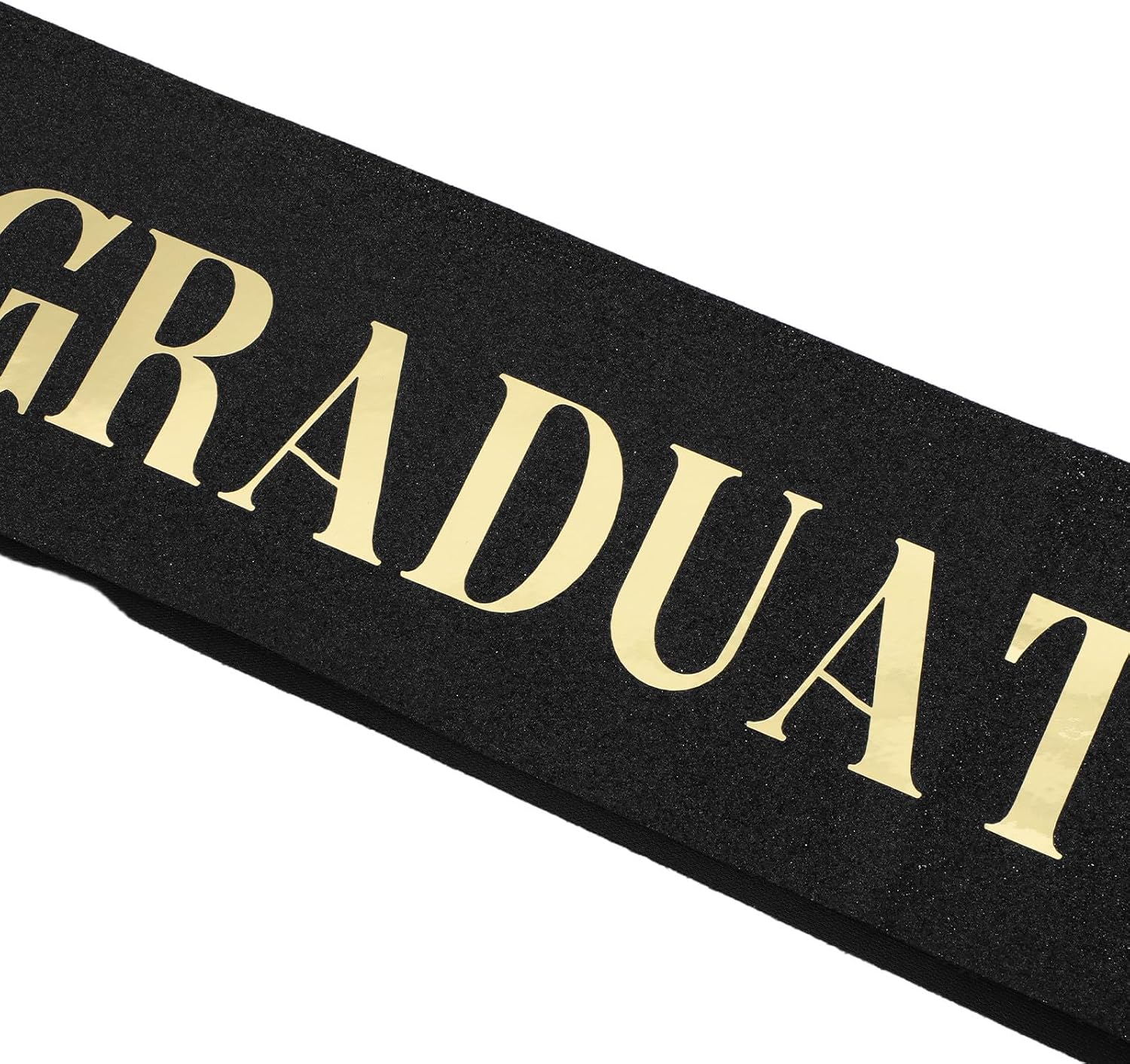 4pcs Black Satin Graduation Sash Accessory for High School Graduation Party, Reusable and Universal Fit, Elegant Shiny Party Sash for College Graduate and Cheerleader Class of 2026