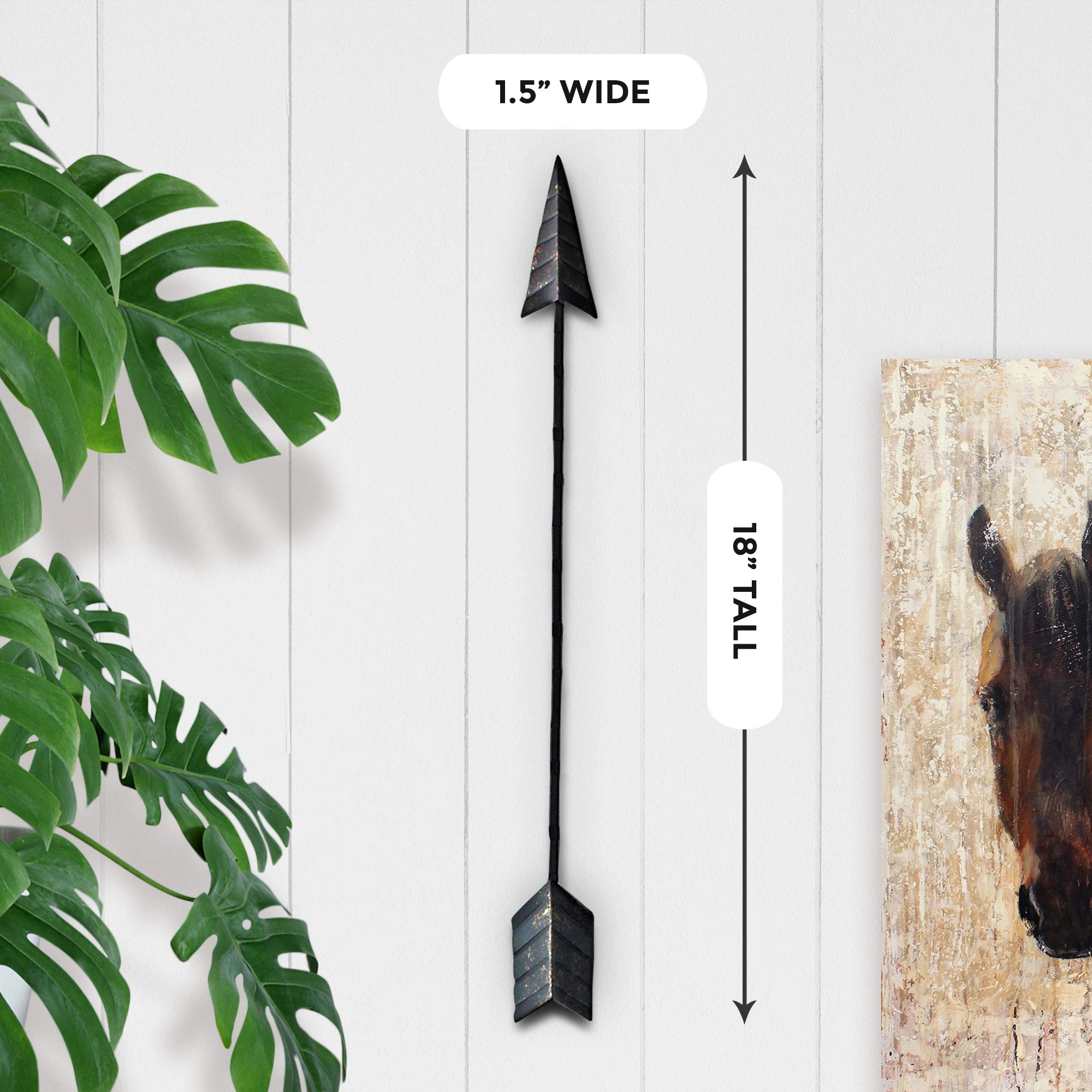 Wallcharmers Large Arrow Wall Decor | Rustic 17