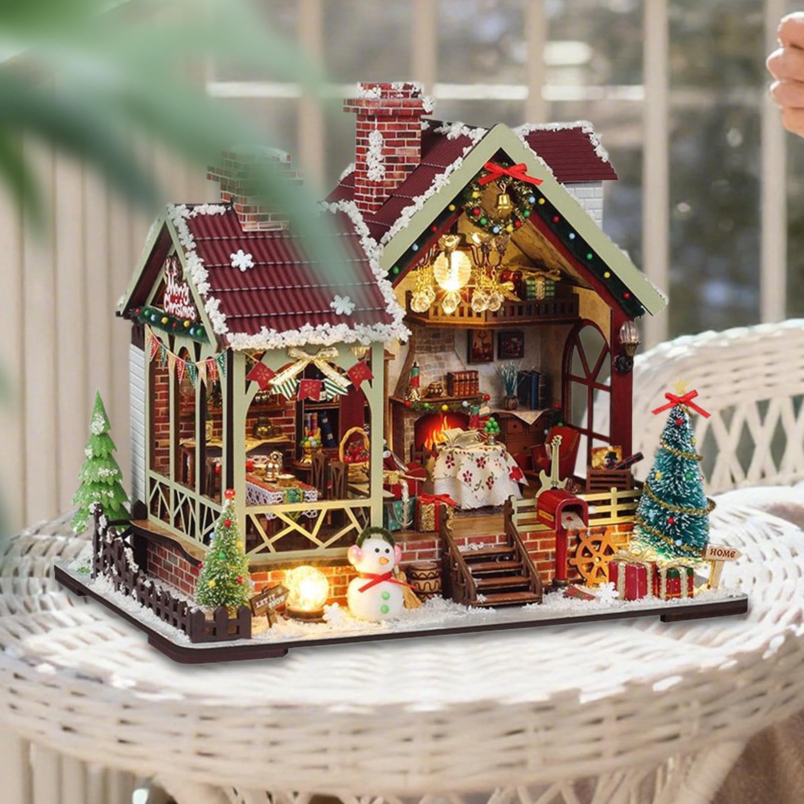 Kit Fai Da Te Per Casa In Miniatura | Artigianale 3D Fai Da Te In | Legno | Kit Di Costruzione Di Case In Miniatura Per Famiglie E Adulti | Per Famiglia Ragazzi Ragazze Adolescenti Bambin