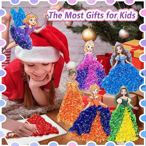 Miniatura 7 de JRD&BS WINL Kit de arte Poke in Fun para niños, juguetes de 3 a 12 años de edad, princesas creativas 3D para niñas, regalos de cumpleaños para niños