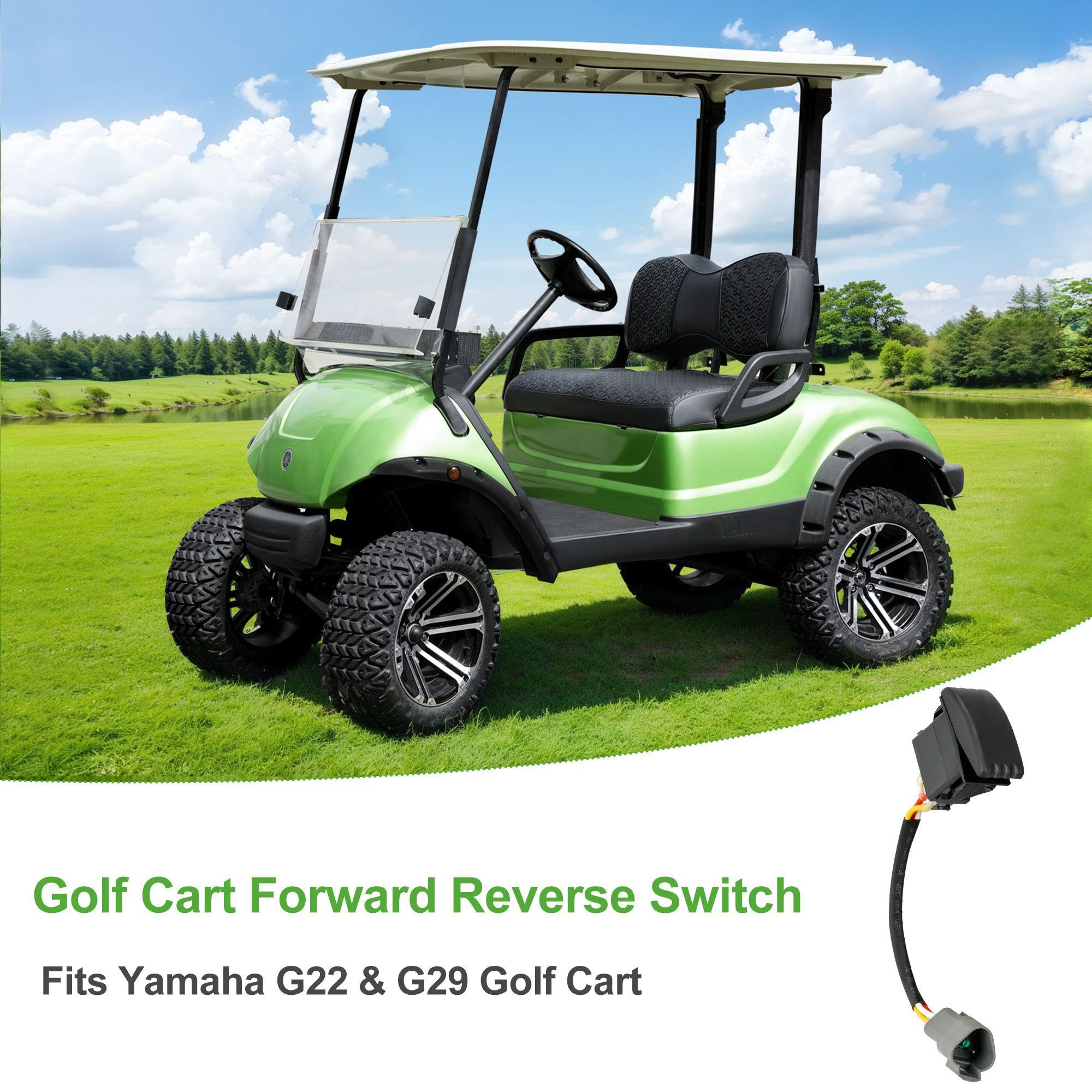 10L0L Golf Buggy F&R (Forward and Reverse) Switch with Cable for Yamaha G22, G29 Electric 2007-up JU2-H2917-00 - Image 2