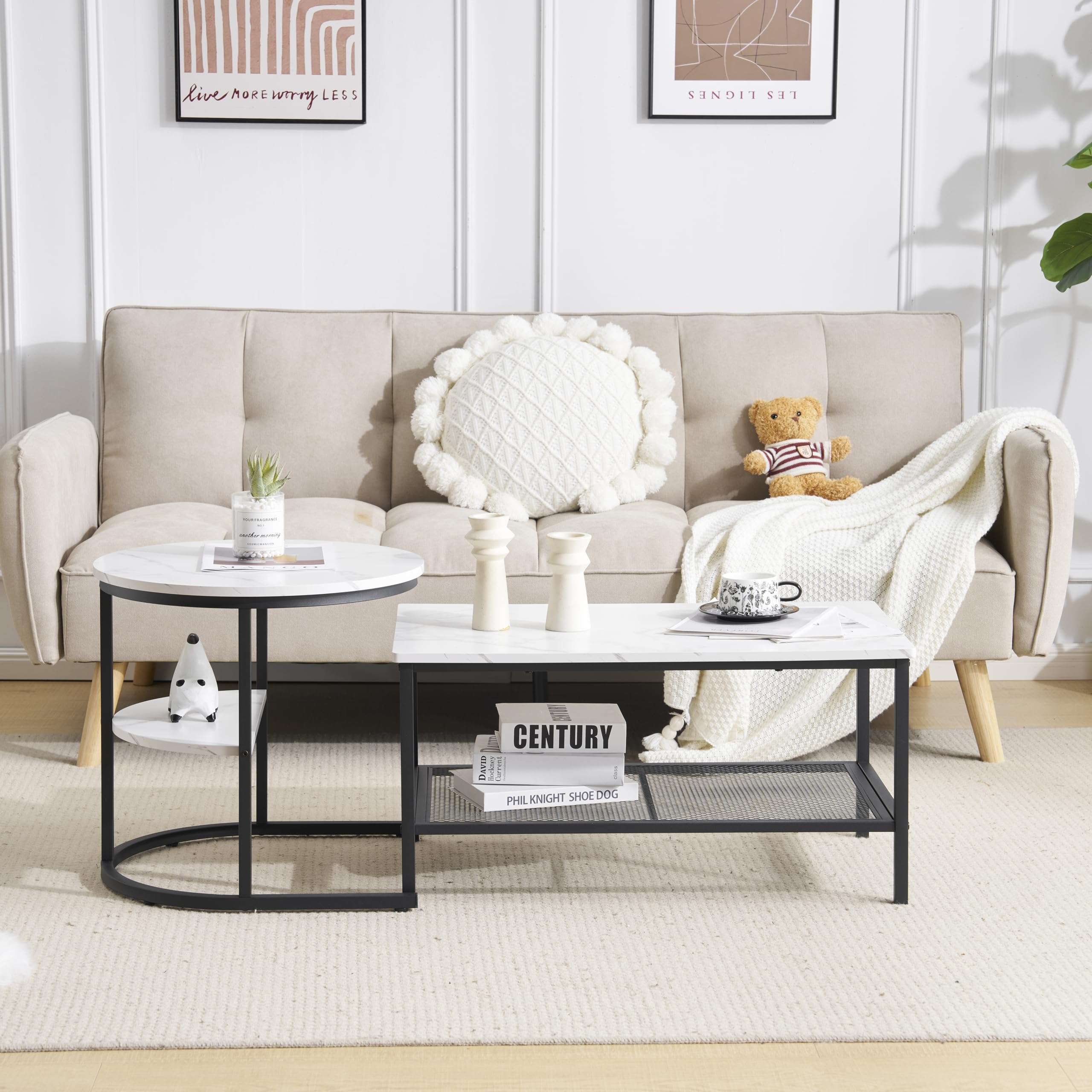 Amazon｜オーエスジェイ(OSJ) 【ホワイト（ブラック脚）】OSJ ネスト  