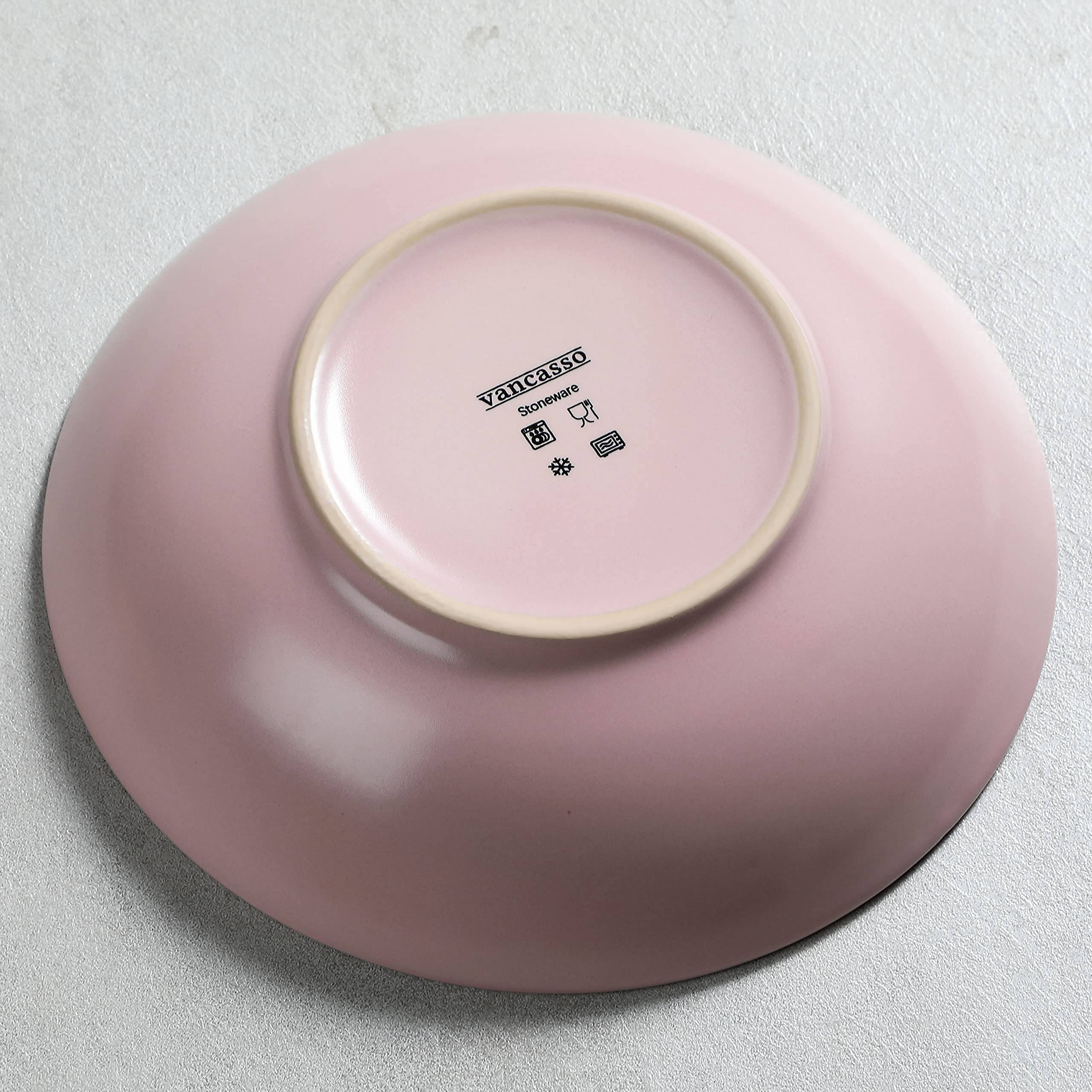 vancasso, Serie Moda, Piatto fondo in ceramica, Piatto da zuppa Insalatiera - 4 pezzi