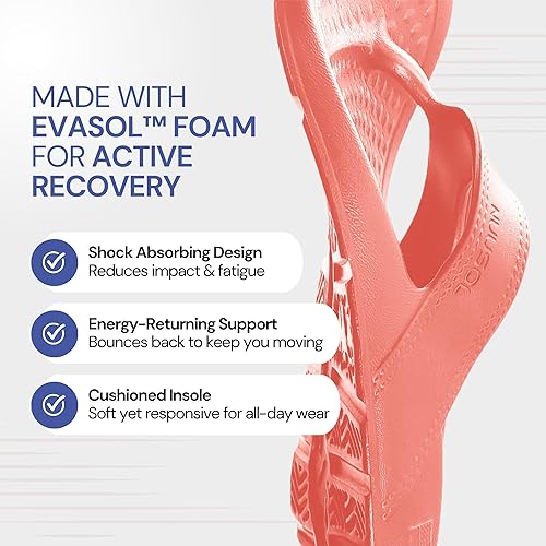 Vista 27 de NUUSOL Sandalias unisex en cascada; calzado antideslizante para senderismo/fascitis plantar; cojín suave, ligero y cómodo; soporte de arco y Negro