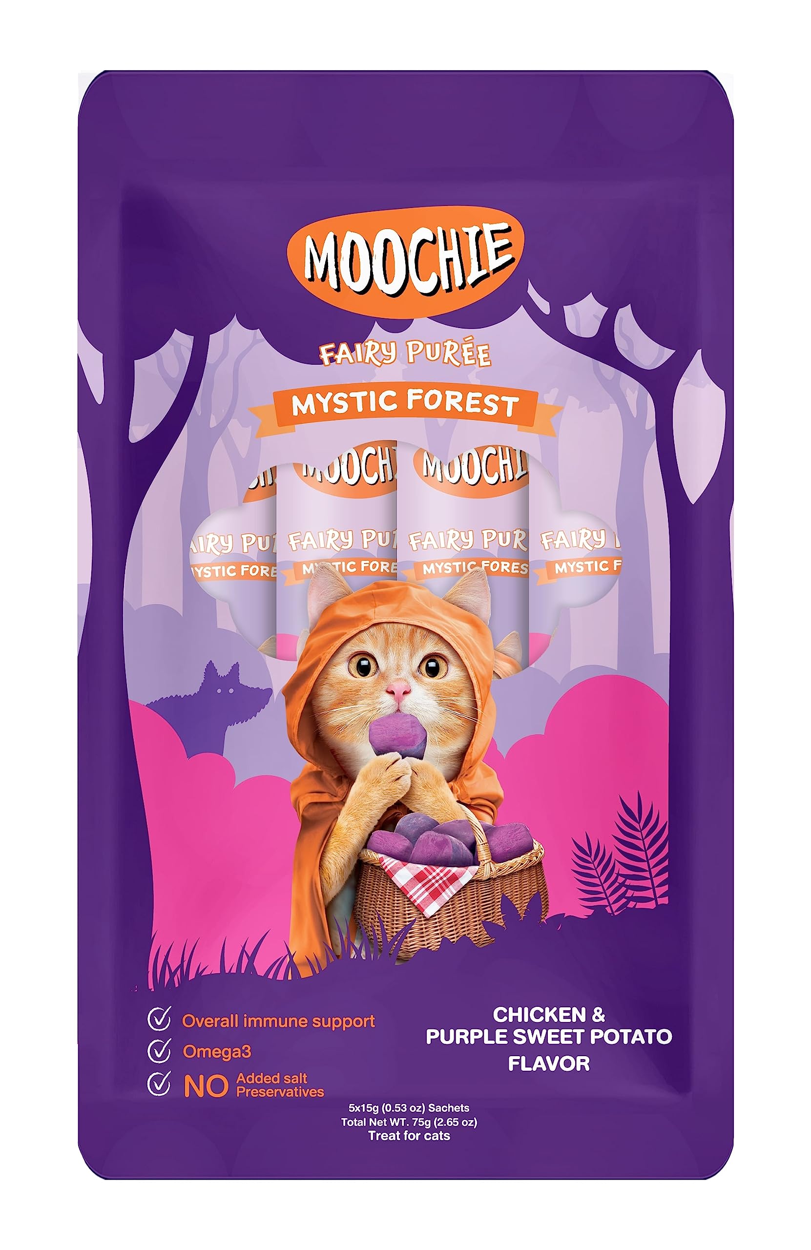 Moochie Mystic Forest Chicken & Purple Sweet Potato Flavor 15G Pouch