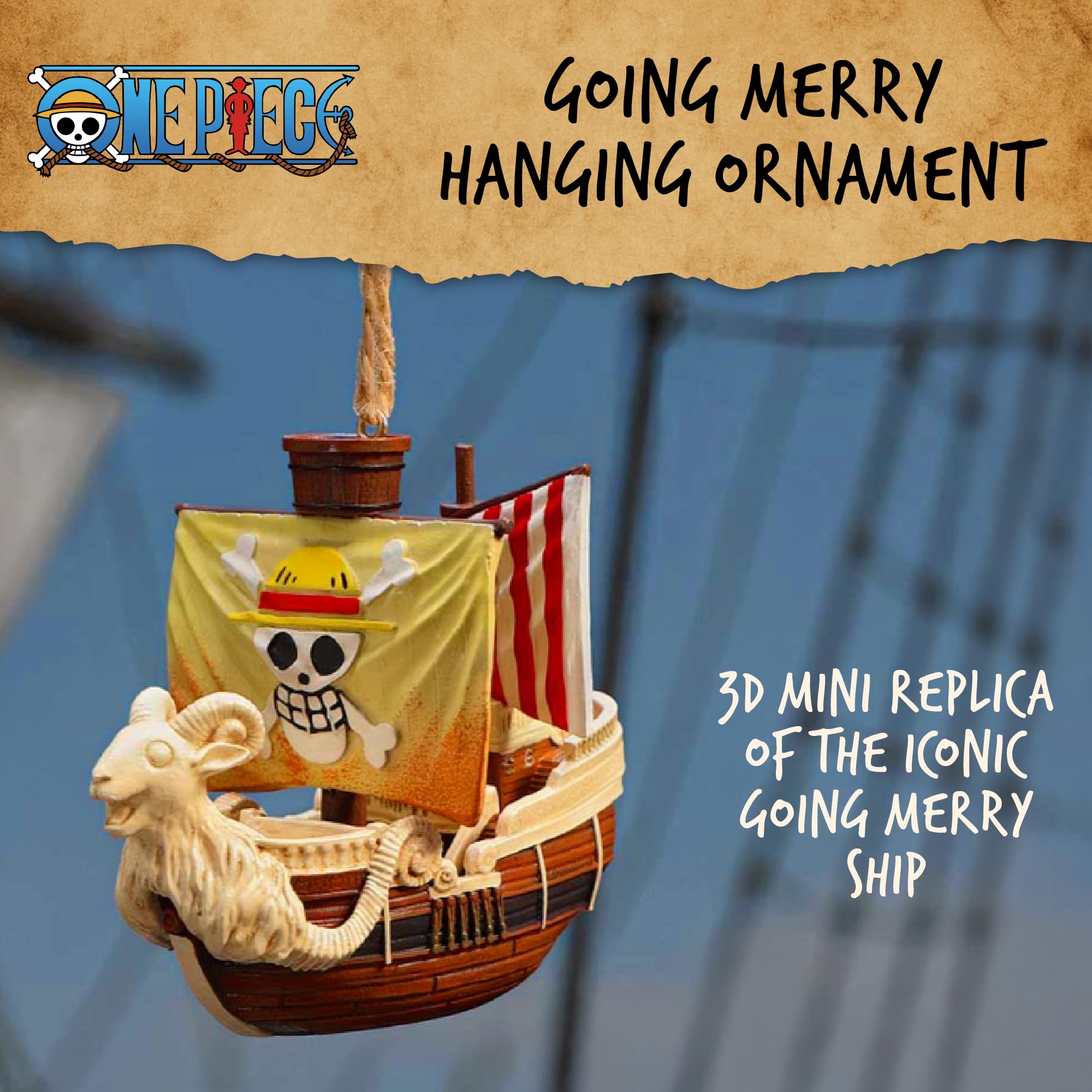 One Piece Christbaumanhänger Going Merry 8 cm