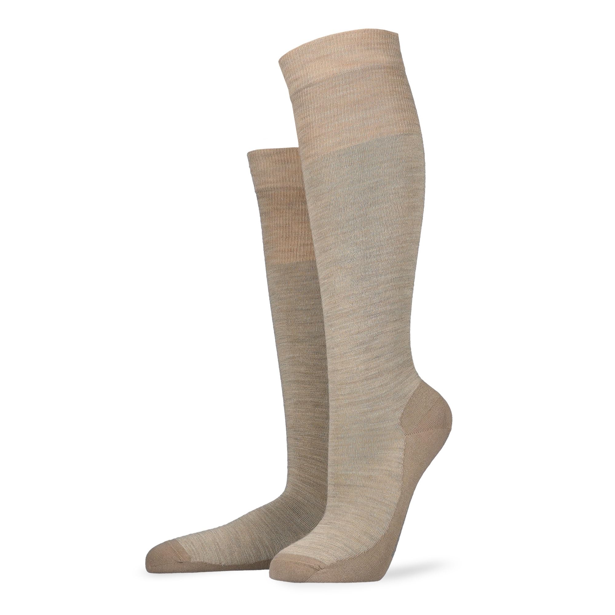 KUNERT Women's Warm Up Thermal Insulation Knee Socks Beige/Mel. 39-42, Beige-mel. 8320, 39-42
