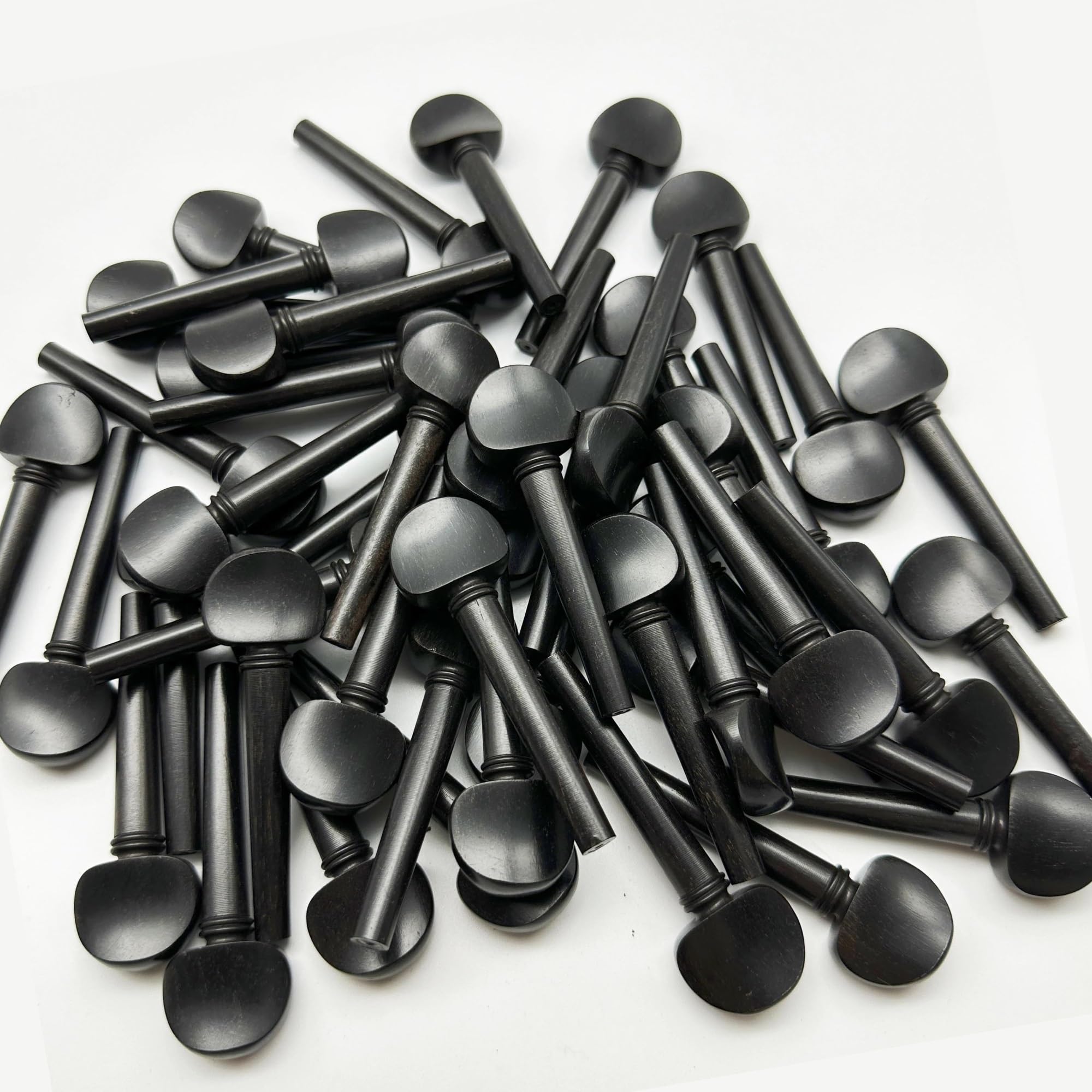 Parti di ricambio per violino 20 Pezzi Piroli Per Violino In Ebano Nero 4/4 Piroli Per Violino Accordatori Accessori Per Violino