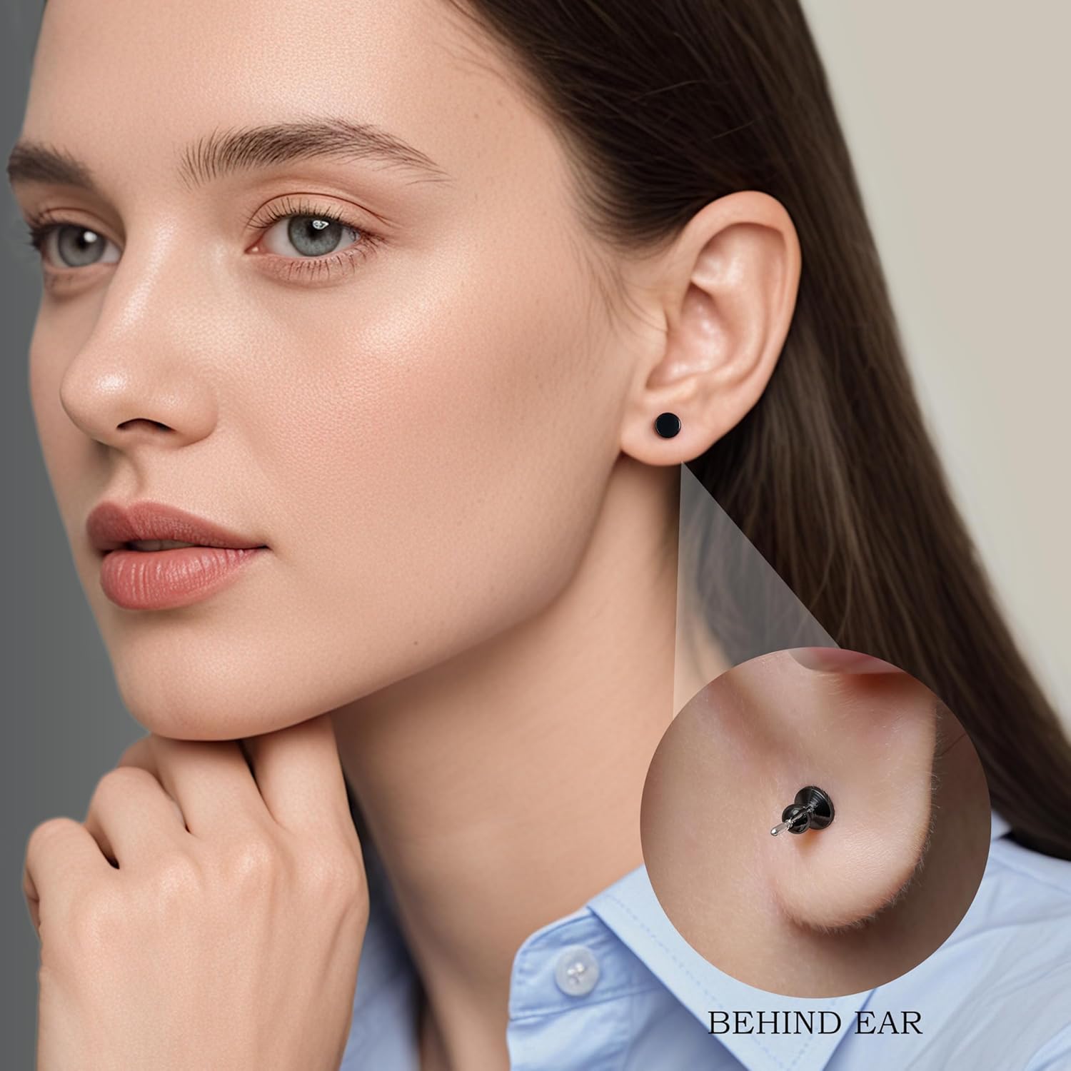 LimerenciaTitanium Stud Earrings,F136 Implant Grade Pure Titanium Studs 3mm/4mm for Hypoallergenic for Women Men Sensitive Ears - Image 4