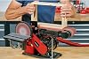 Einhell Bench Tape Sanding TC-US 380 (380 W, tape speed 292 m/min, grinding table speed 1,450 dev/min, including 1x K80 grinding belt and 1x K80 grinding paper) - 4419257