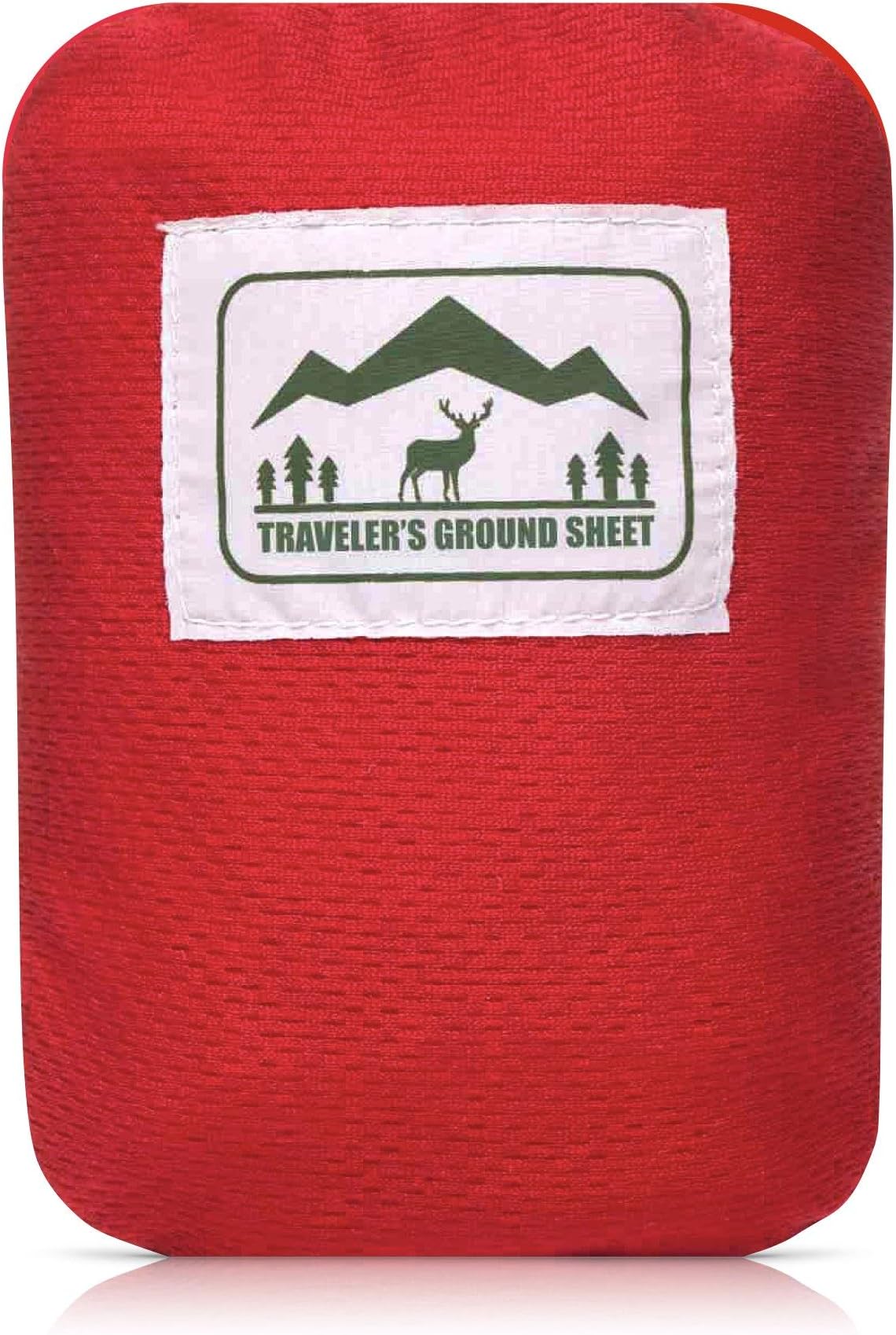 Pocket Blanket (Traveler's Ground Sheet) - Water Resistant, Foldable, Lightweight, 140 grams, 1.9 m x 1.27 m - for Camping, Beach, Hiking or Picnic (1 or 2 person)