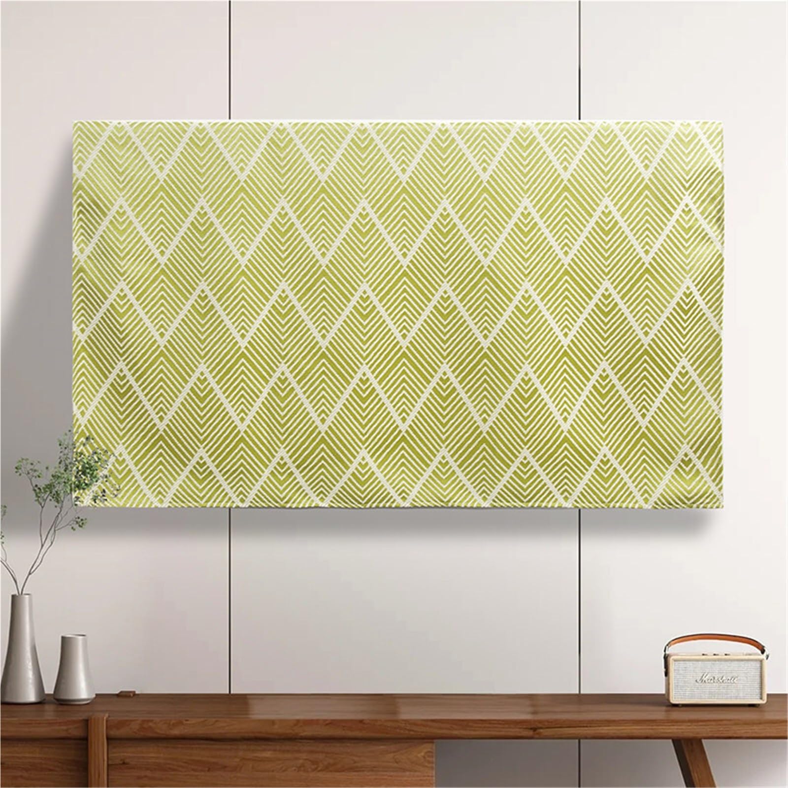 Cubierta De Televisión Protectores Cubierta Protectora, Suave LCD Plana Protección De Pantalla Para Salón, Versátil Cubierta De TV Y Funda Para Pantalla(Amarillo,100inch)