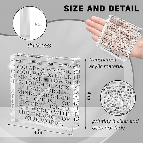 Miniatura 2 de Regalos geniales para escritores, regalo de autor para amantes de la escritura, regalos para guionista de novelista de libros, aspirantes a