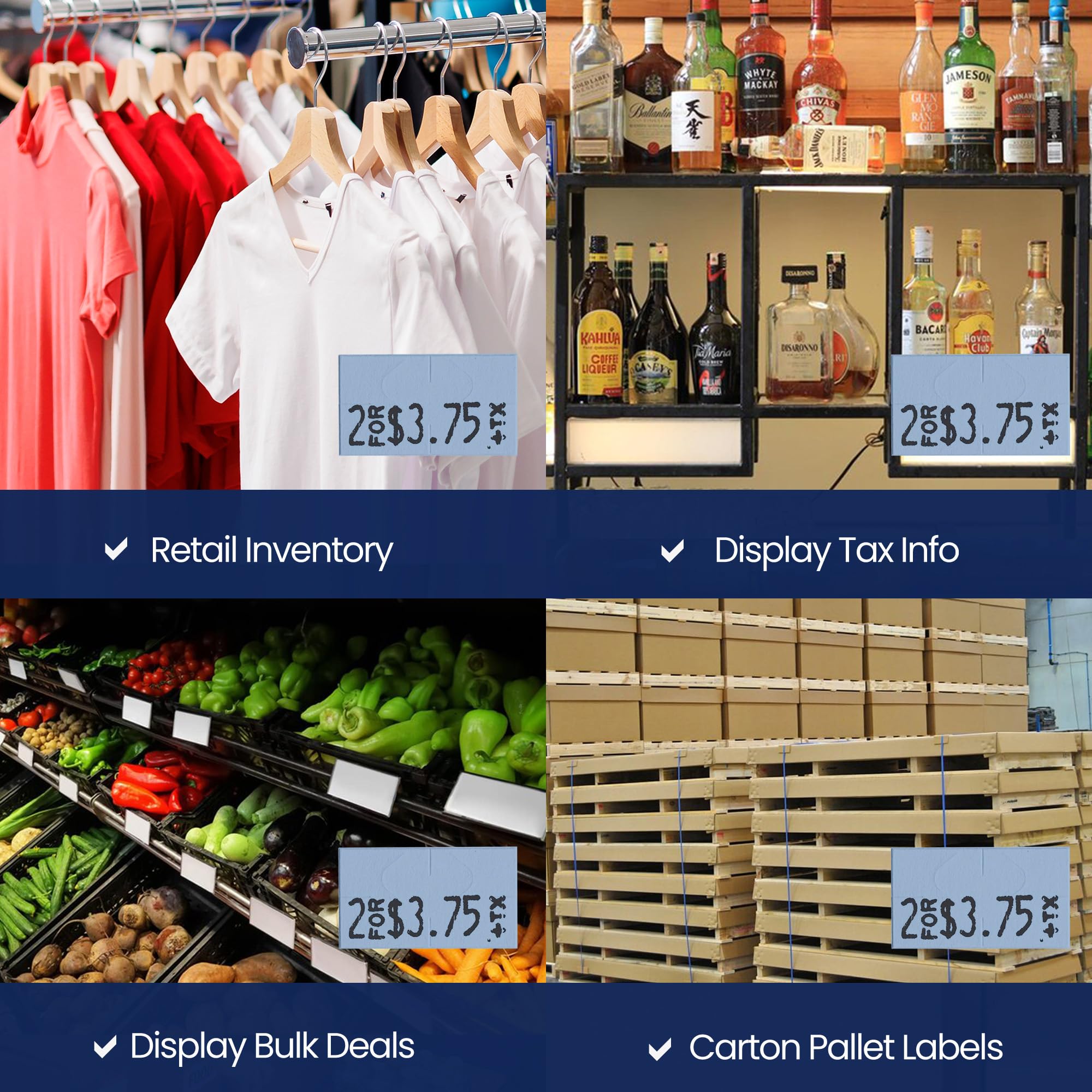 Price Labels Compatible For Monarch 1131 Labellers -8 Sleeves = 64 Rolls = 160,000 - View #8