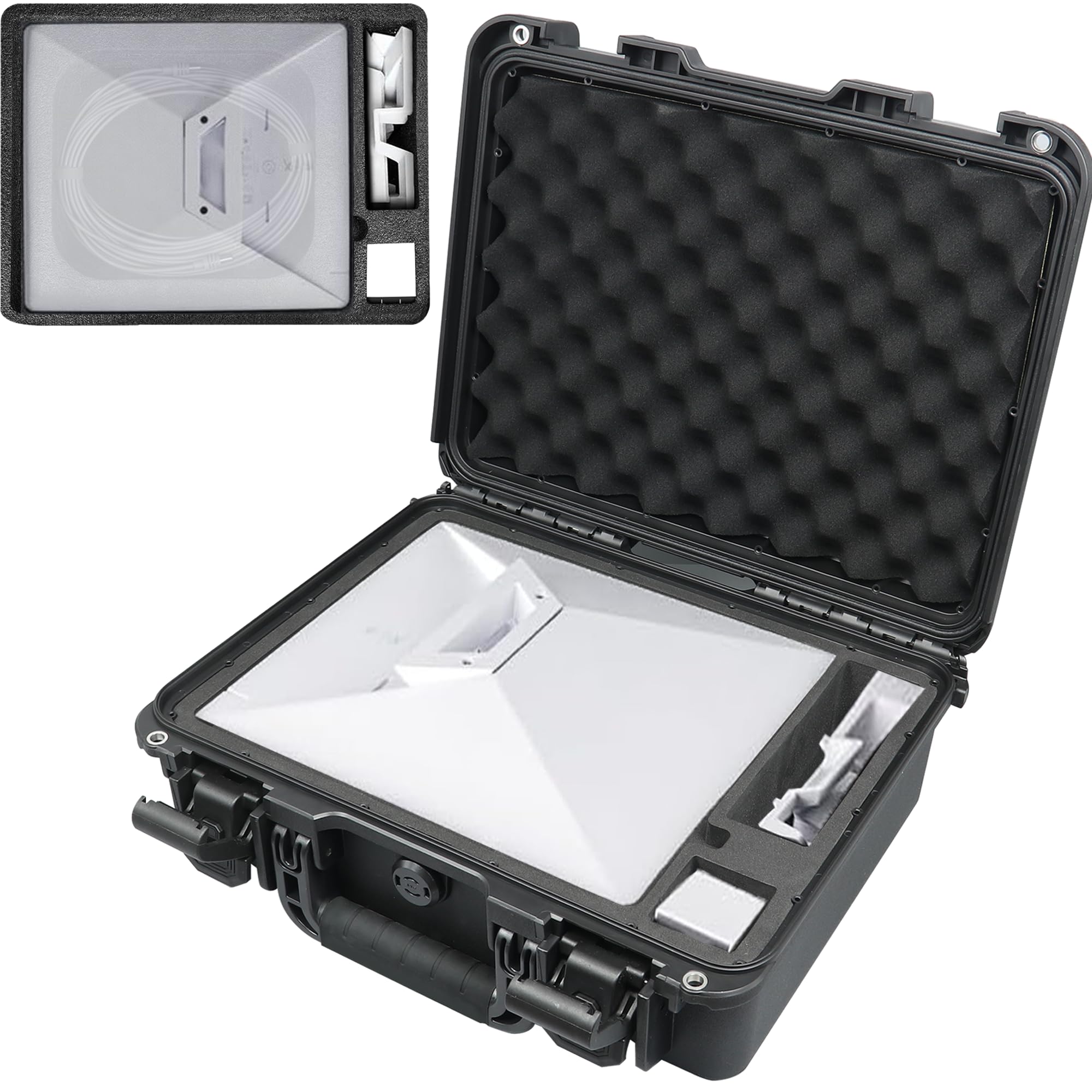 AIMAOGOU Starlink Mini Hard Case, Waterproof Starlink Case with High-density Molded Foam, Portable CarryCase for Storage Accessories, Ideal for Outdoor Use