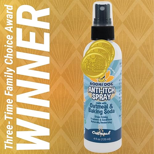 Vista 14 de Spray anti picazón de avena para perros y gatos, 100 % natural e hipoalergénico para alivio reconfortante para la piel dañada seca, con picazón