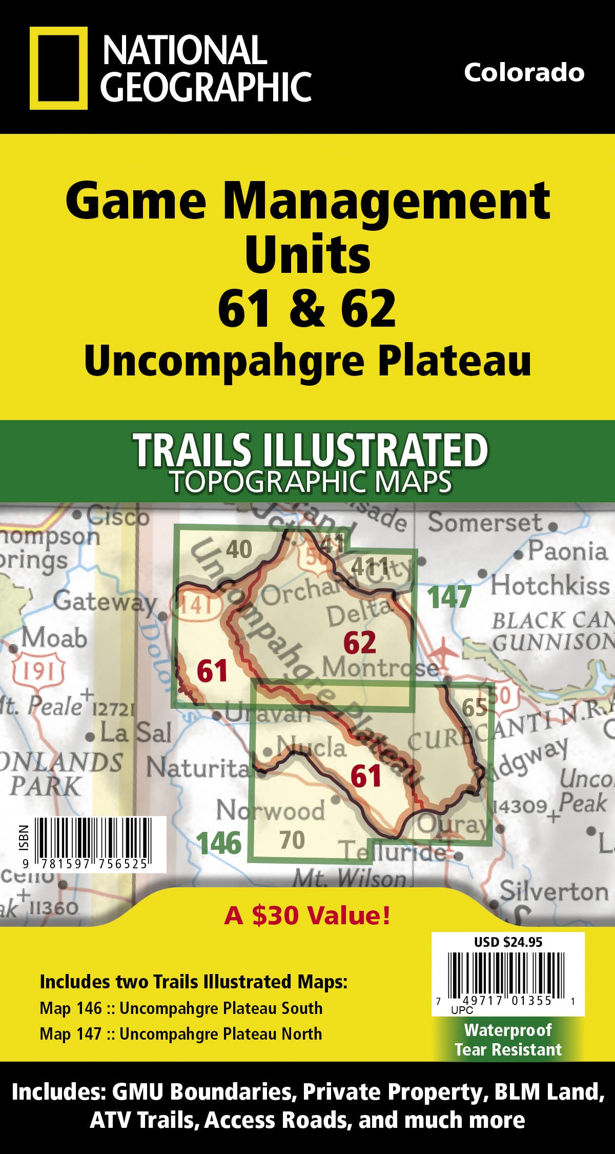 Uncompahgre Plateau Gmu [Map Pack Bundle]