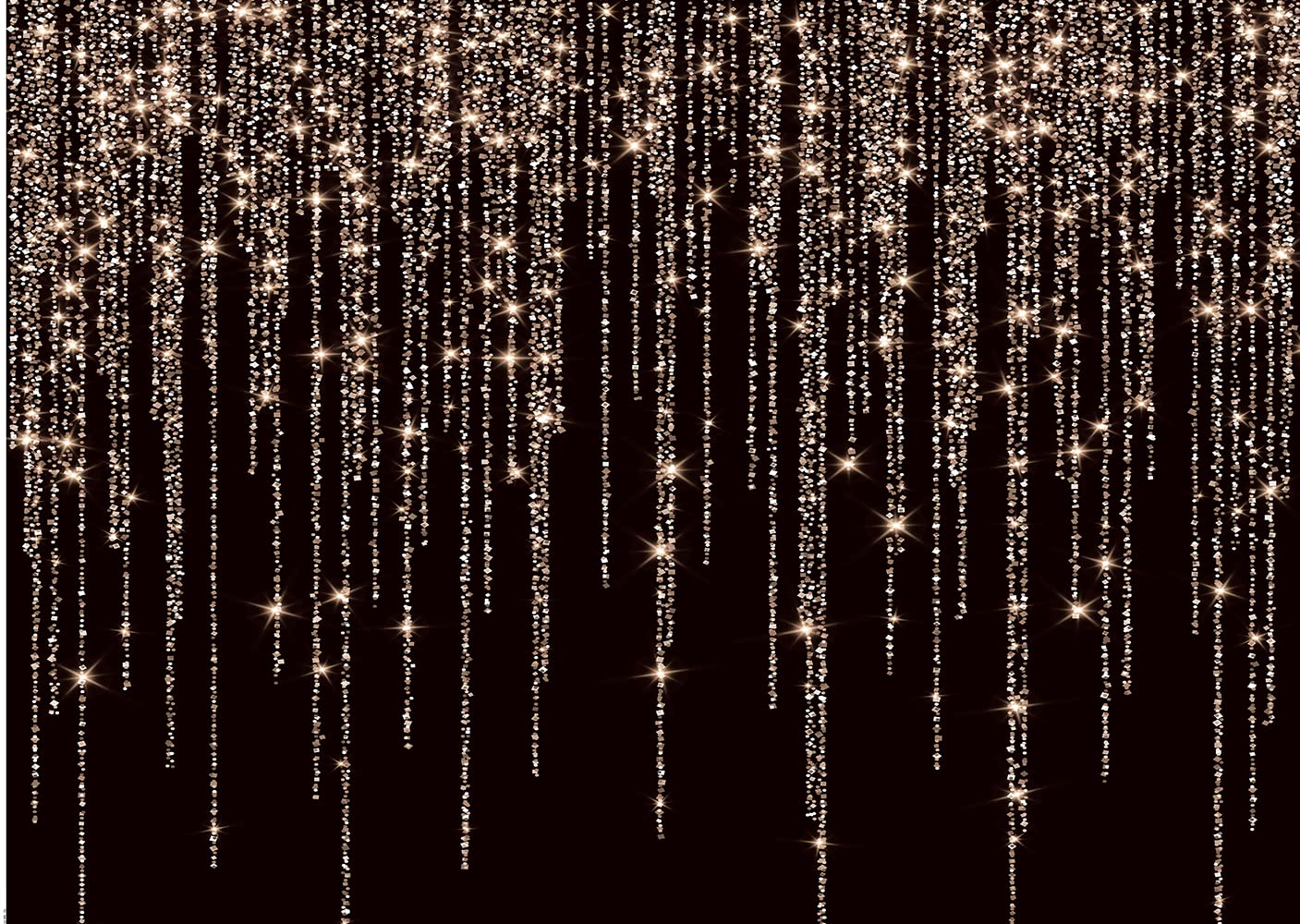 CYLYH 8x6ft Black and Gold Backdrop Gold Spots Backdrop Vinyl Photography Backdrop Vintage Background for Family Birthday Party Newborn Studio Props