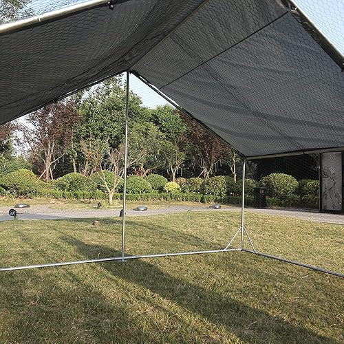 Miniatura 2 de Jaula grande de metal para gallinero, gallinero de corral, gallinero, casa para conejos, jaula de hábitat, gallinero en forma de espira con cubierta