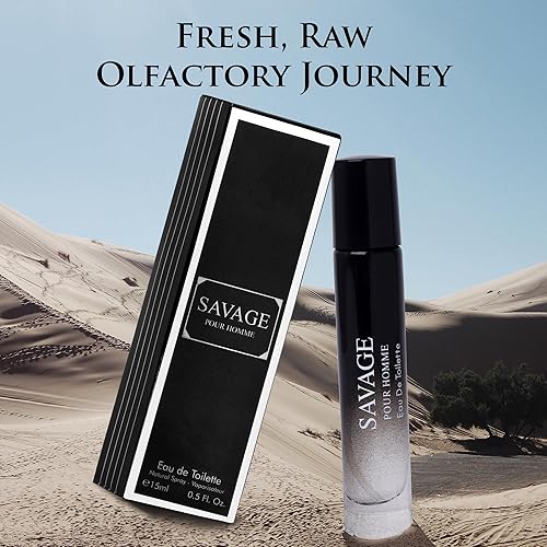 Miniatura 4 de Savage for Men Edt Notas superiores de calabrian, bergamota y mezcla de pimienta, lavanda Ferrera y vetiver fragancia fresca y amaderada para uso
