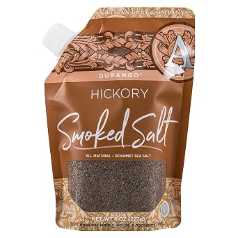 Artisan Salt Company Durango Hickory Smoked Sea Salt، Pour Spout Pouch، 8 Ounce