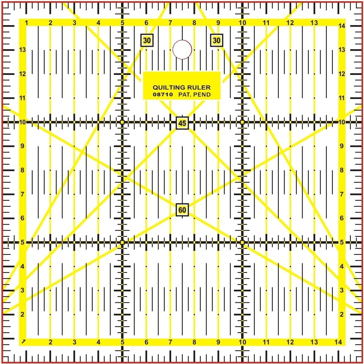 Quilting Patchwork Ruler Craft Square Metric - 15 x 15cm
