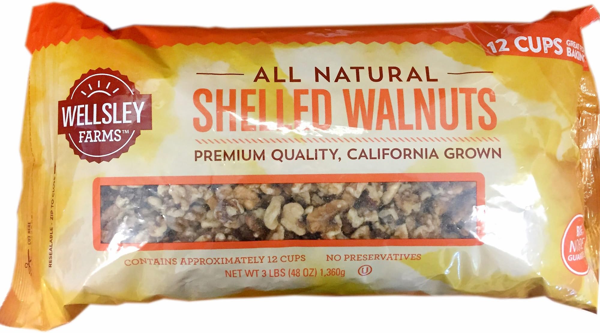 Shelled Walnuts, 3 lbs.