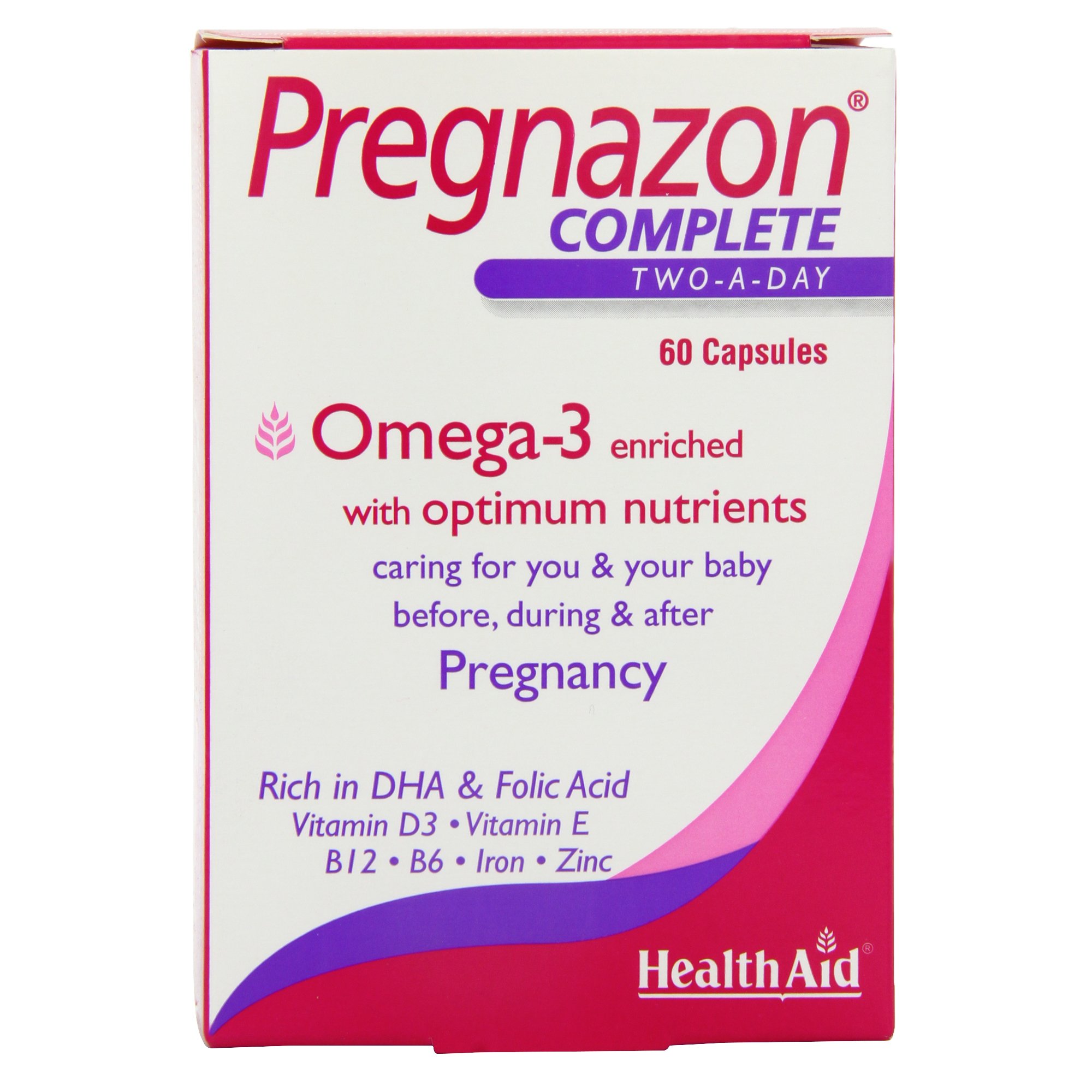 HealthAid Pregnazon Complete - 60 Capsules NEW UK Stock