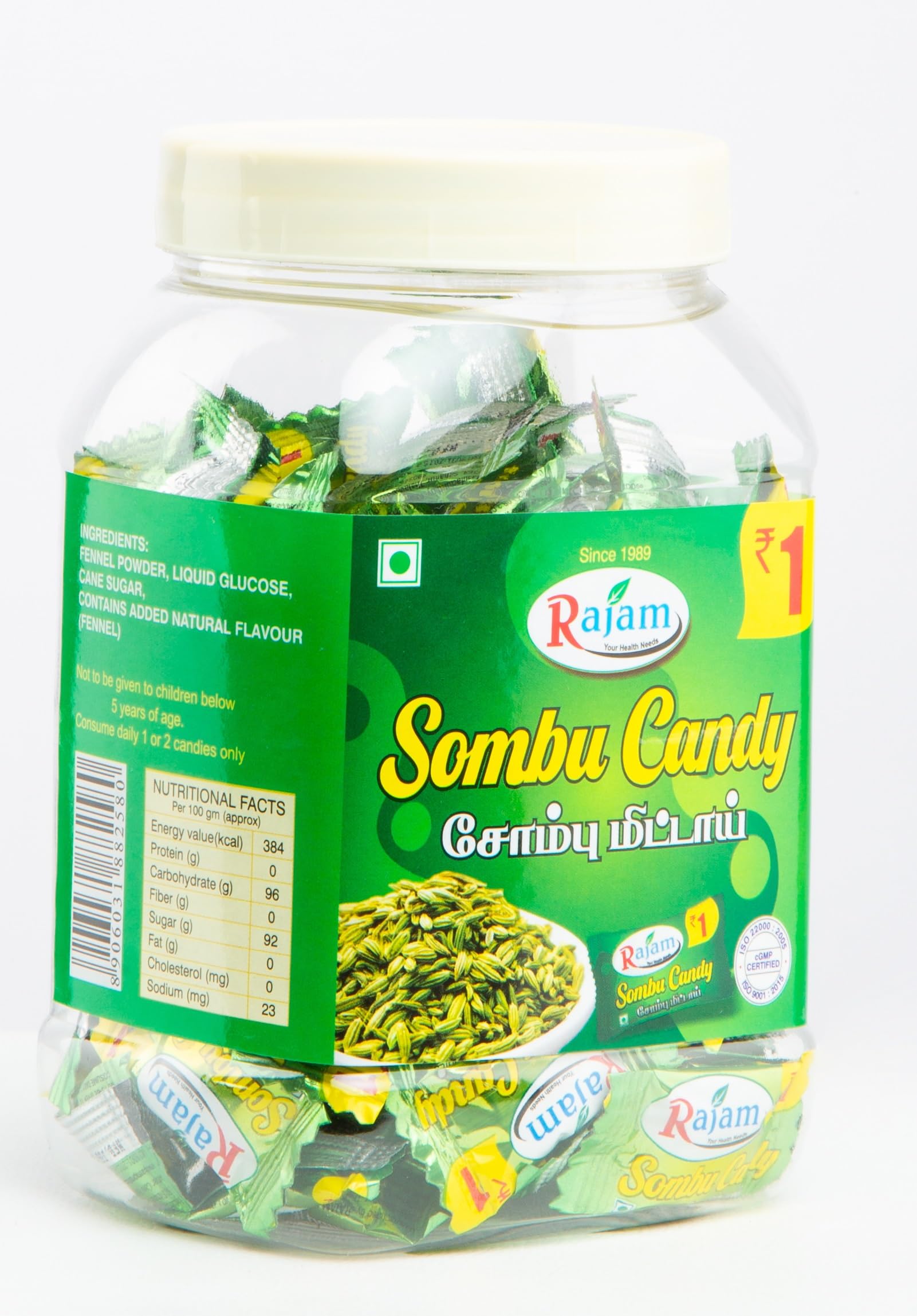 See full amazon price history chart for Rajam Sombu Candy 270 Gram (Rs.1 pouch * 100 candy) - Sombu Mittai Rajam Sombu Candy 270 Gram (Rs.1 pouch * 100 candy) - Sombu Mittai (B0CY9CQYDK) Amazon Price History, Amazon Price Tracker