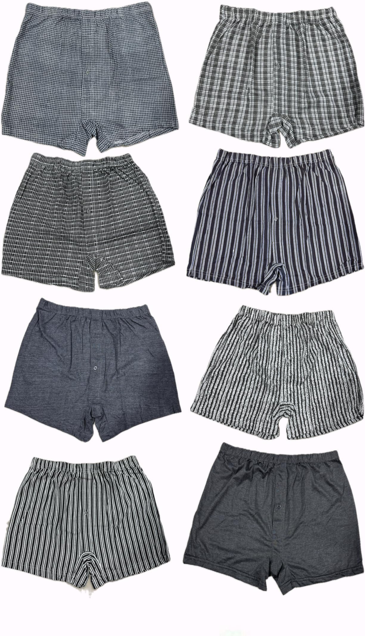 Men’s Woven Jersey Boxer Shorts 3 Pack – Lightweight Soft Cotton, Relaxed Fit, Breathable Everyday Underwear – Comfortable Multipack Boxers with Elastic Waist (S–XL)