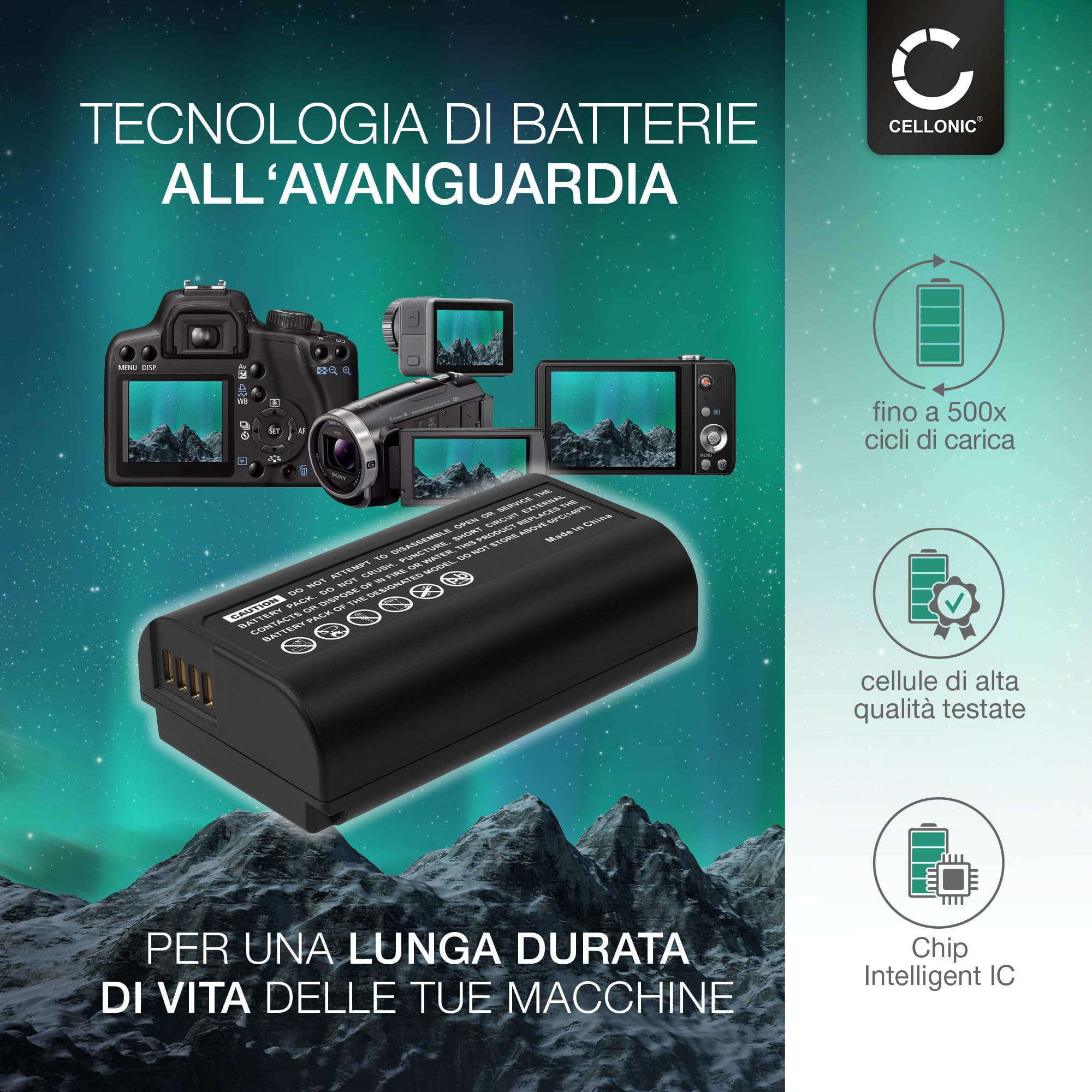 CELLONIC 1x Batteria compatibile con Panasonic DMW-BLJ31, Lumix DC-S1