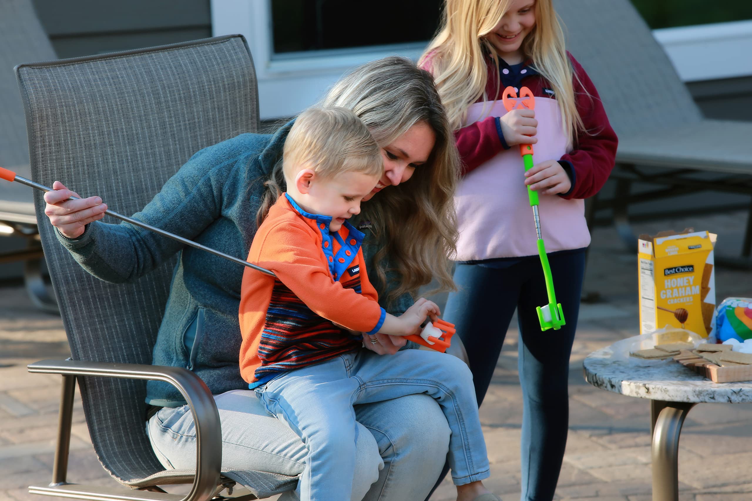 Marshmallow Mitt Roasting Stick (Glow Bright Green)