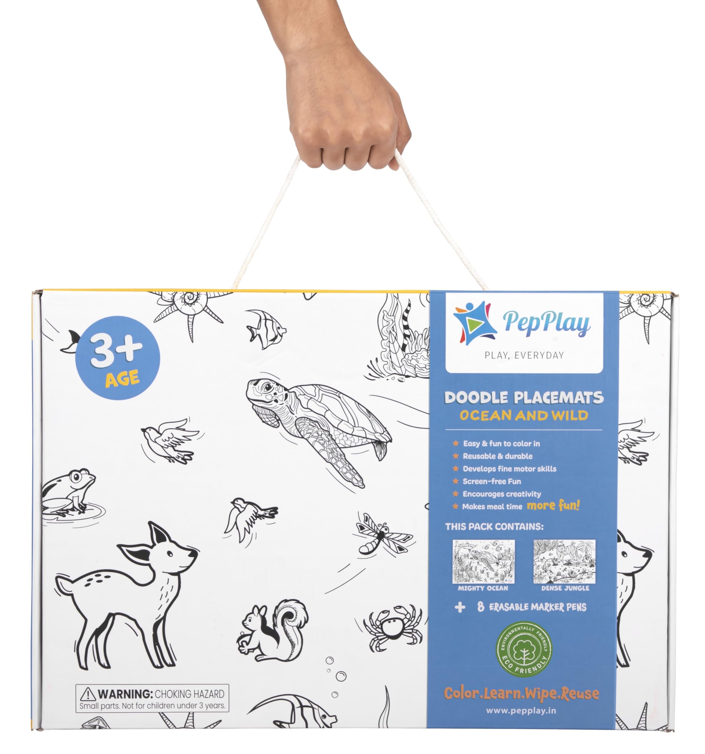 PepPlay Activity Mats Doodle Sheets (White)