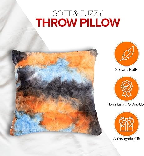 Miniatura 2 de Cheer Collection Manta de piel sintética para sofá, cama, dormitorio y sala de estar, ultra suave y acogedora, elegante decoración del hogar, manta