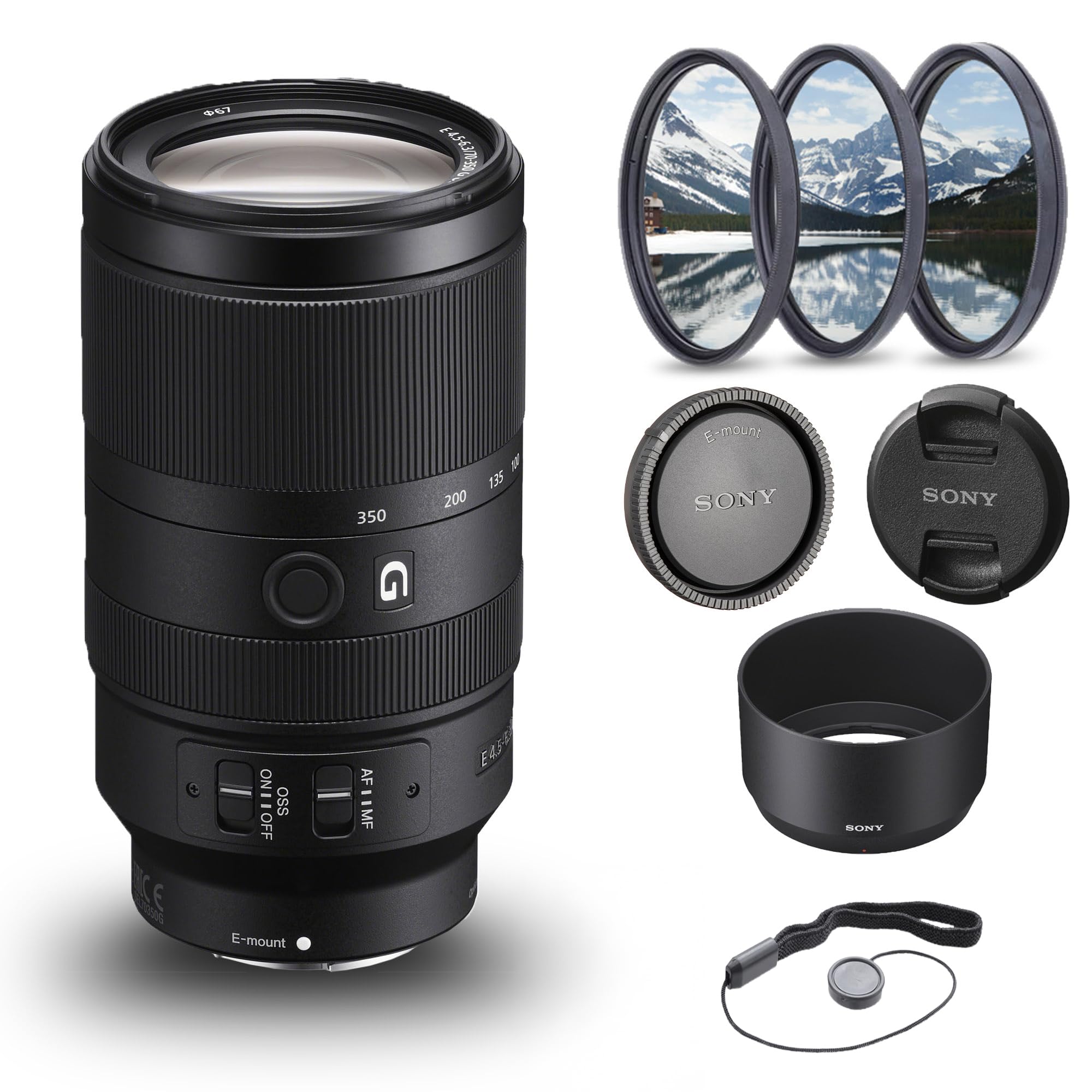 新品・未使用 SONY SEL70350G Amazon.com : Sony E 70-350mm f/4.5-6.3 G OSS Lens (SEL70350G) +