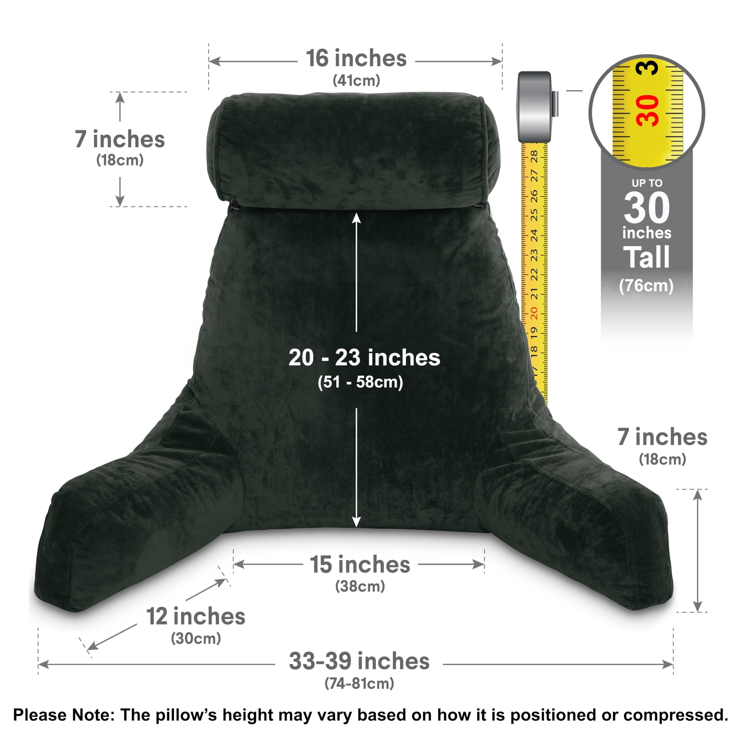 Amazon.com: Husband Pillow XXL Reading Pillow with Arms - 30