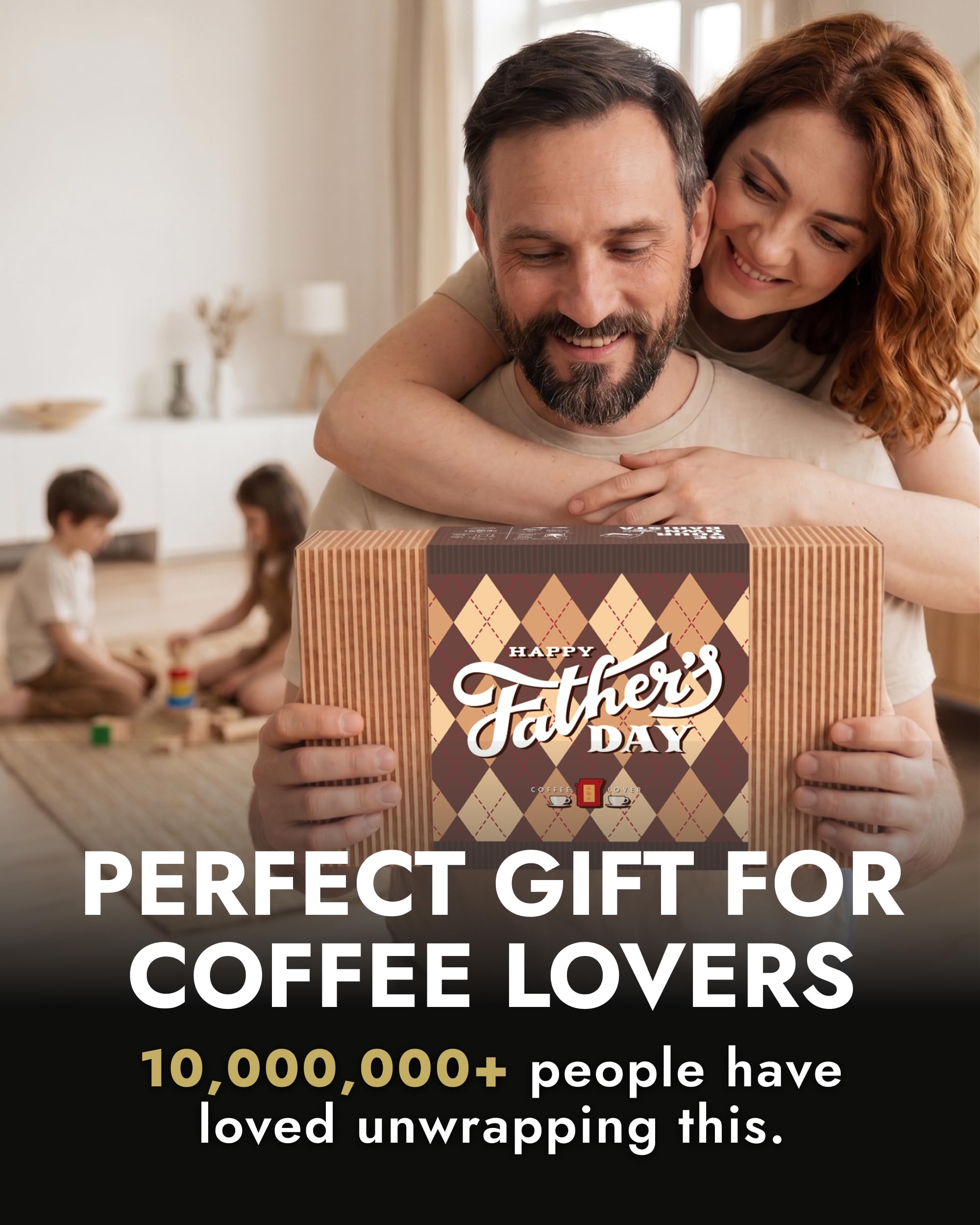 Caja de regalo para el Día del Padre para los amantes del café, 10 de los mejores cafés orgánicos y especiales del mundo | Prepara y disfruta en cualquier momento y en cualquier lugar | Buzón estilo