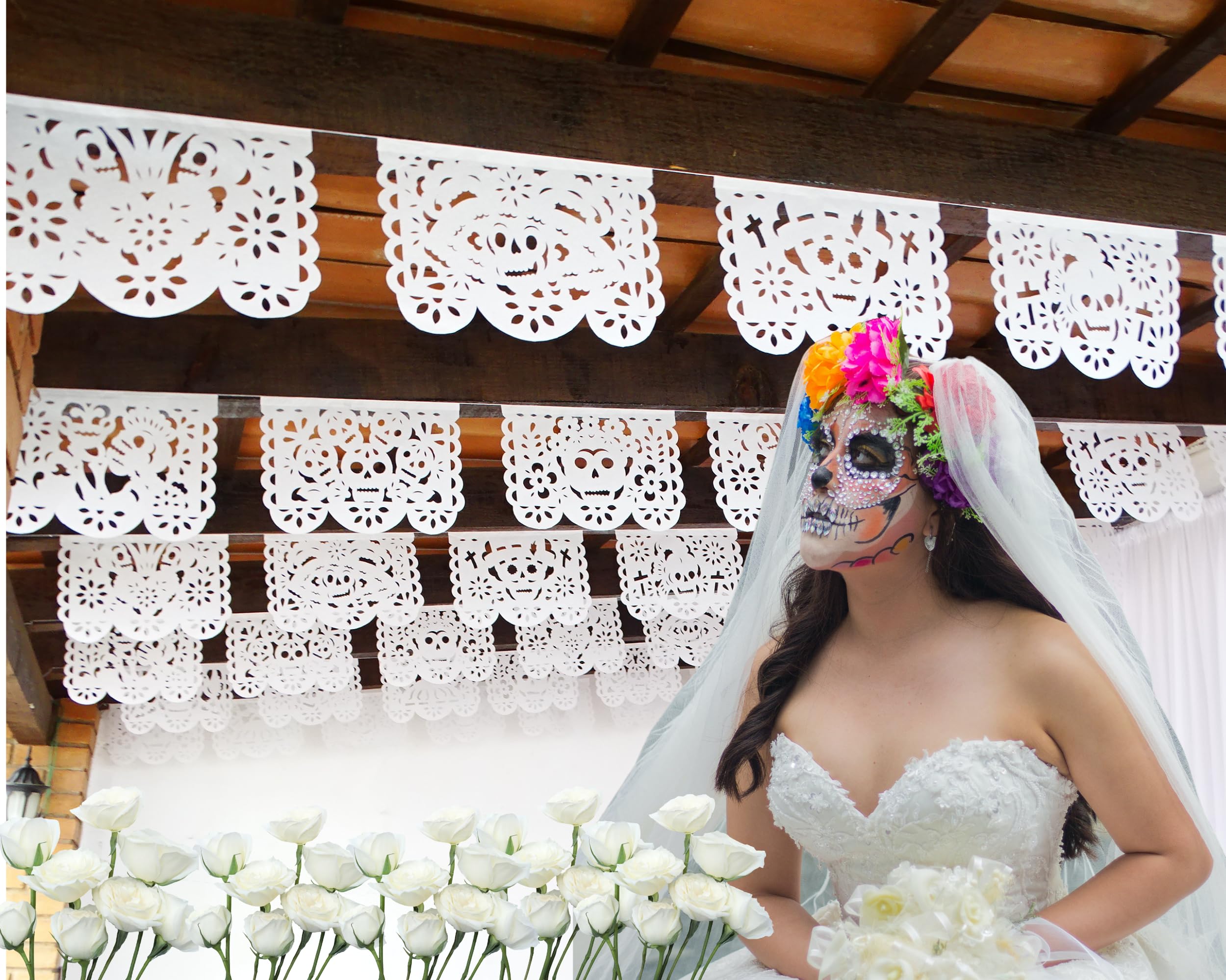 HOWAF Bannière Dia De Los Muertos, Fiesta Mexicaine