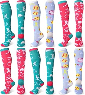 Floraltop6 Pairs Girls Softball Socks Lahore, Karachi - Pakistan
