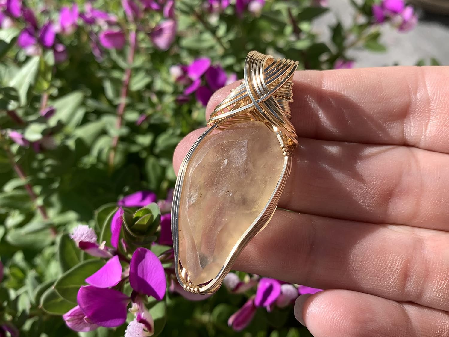 Tektite Libyan Desert Glass Necklace Pendant 14K Gold Filled Genuine Ancient Fragment Eastern Libya 3LGG