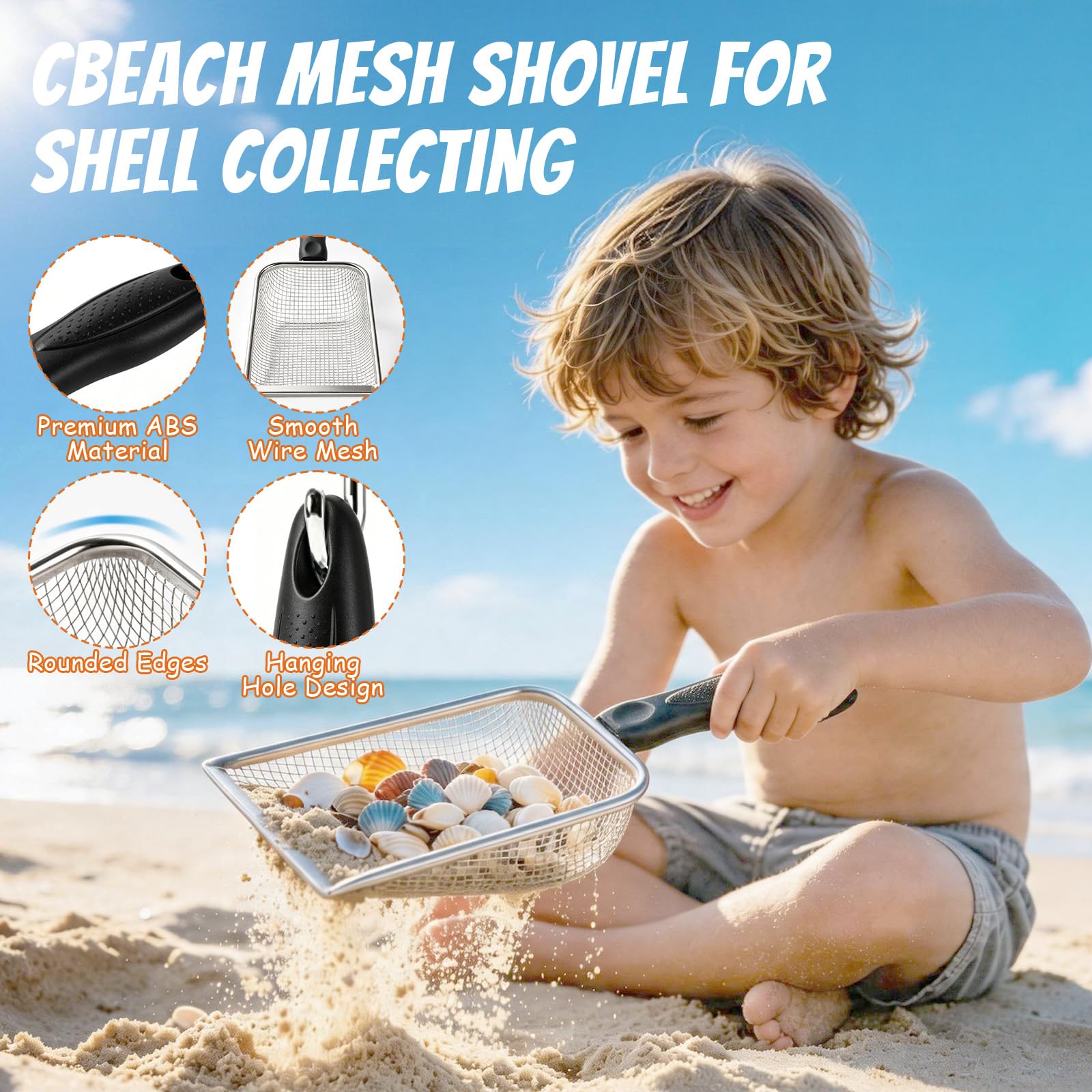 Sandspielzeug Set, Strandspielzeug für Kinder ab 1 2 3 4 5 Jahre, 25 PCS Sandkasten Spielzeug mit 2 Sandschaufel, Faltbarer Eimer, Sandsieb, Netzbeutel, Edelsteinen, Für Jungen Mädchen