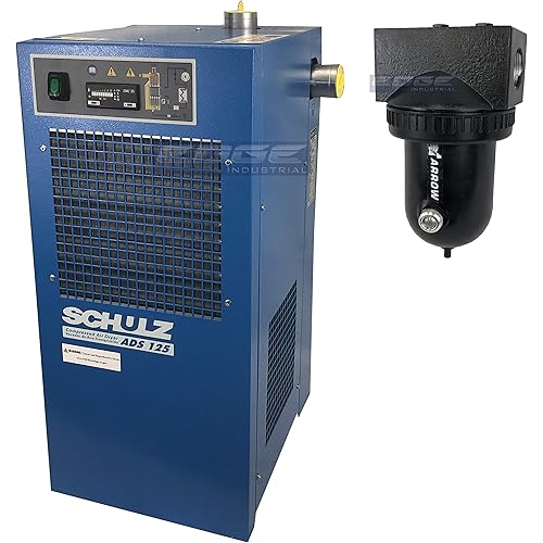 Schulz REFRIGERATED AIR Dryer for AIR Compressor, Compressed AIR Systems, 125 CFM, Good for 20HP, 25HP, 30HP COMPRESSORS (with PRE-Filter)