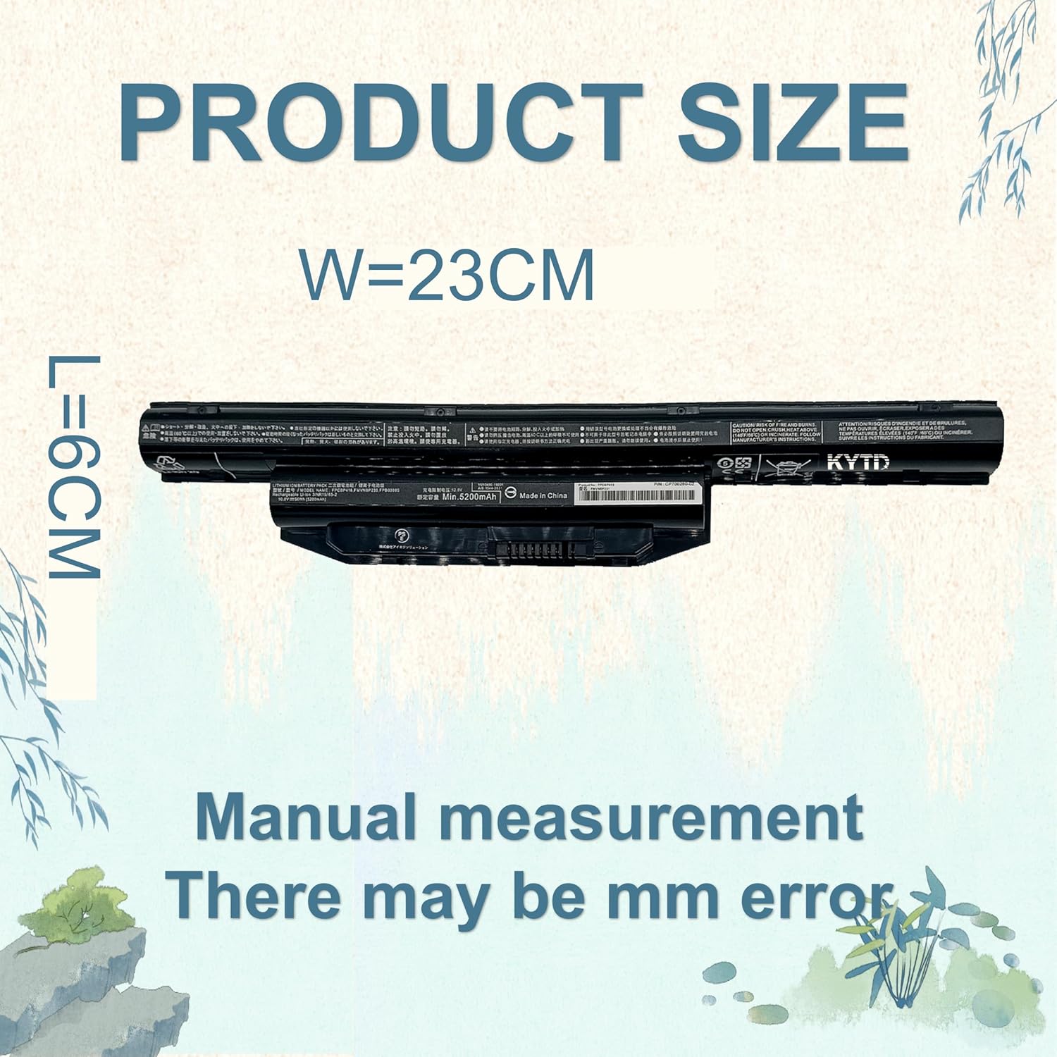 FPCBP416 Laptop Battery compatiable with for Fujitsu LifeBook A544 AH564 E733 A573 A574 A576 A578 Compatible Part Number FPCBP416, FPCBP405, FPCBP426, FPCBP404（54Wh-10.8V