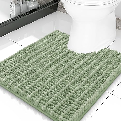 Miniatura 90 de Smiry Alfombras de Baño 24 x 16 pulgadas, Tapetes de Baño de Chenilla Extra Suaves y Absorbentes, Respaldo de Goma Antideslizante, Lavable a Azul