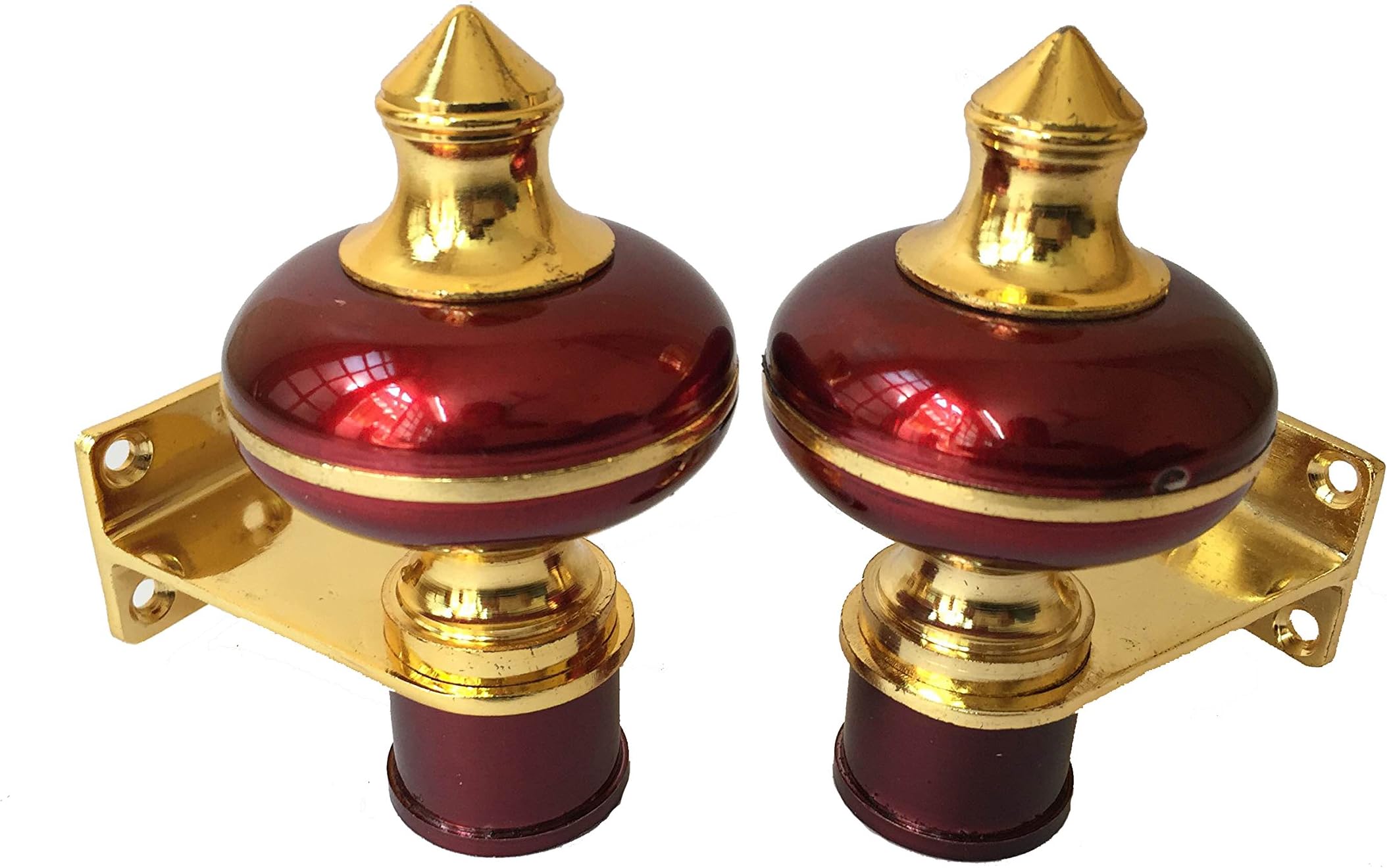 SRA Wine Gold Curtain Bracket 1" 2pcs