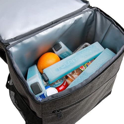 Miniatura 7 de TOURIT Bolsa térmica de almuerzo con bolsas de hielo reutilizables para enfriadores de larga duración